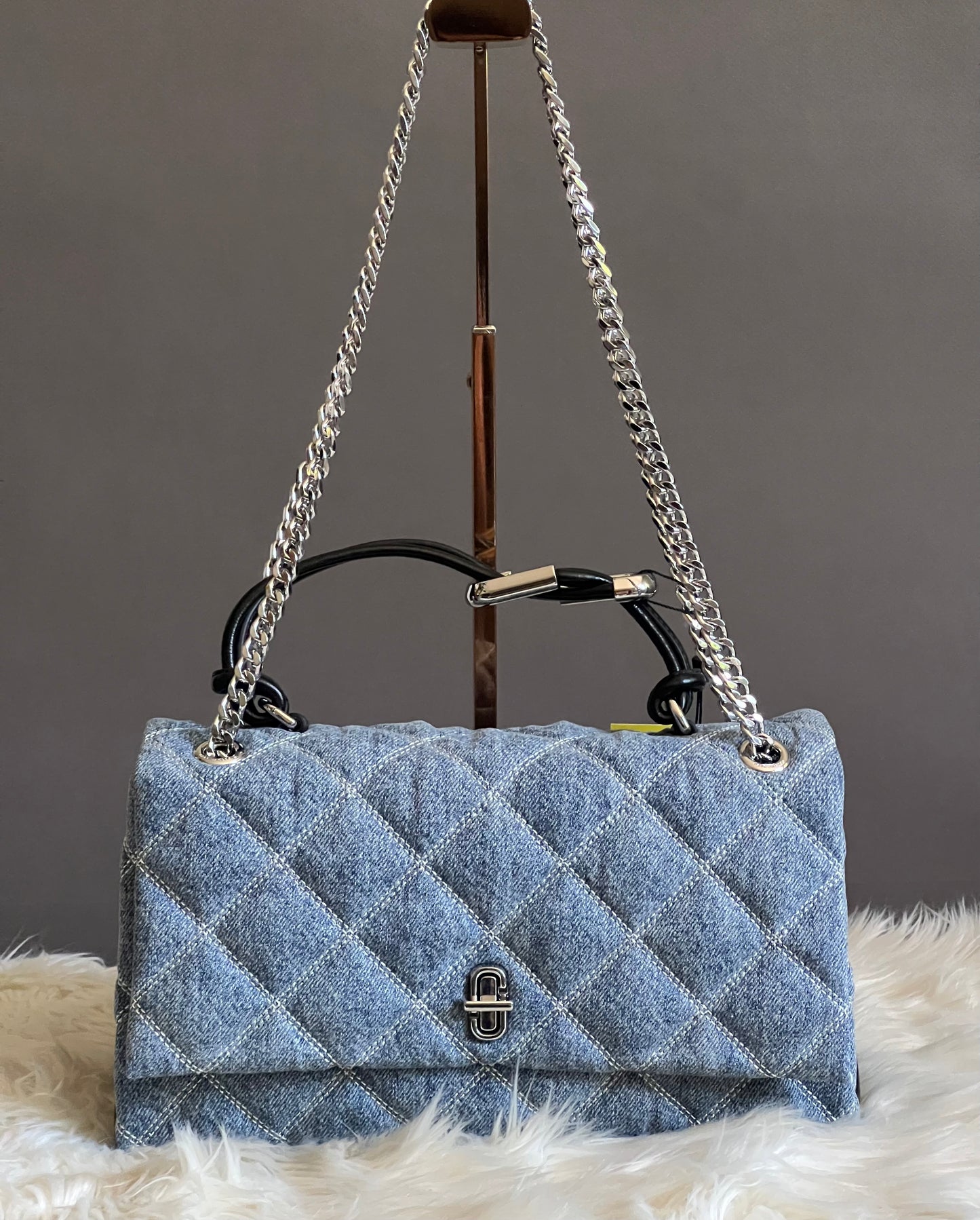 Marc Jacobs The Quilted Denim Dual Convertible Shoulder Bag