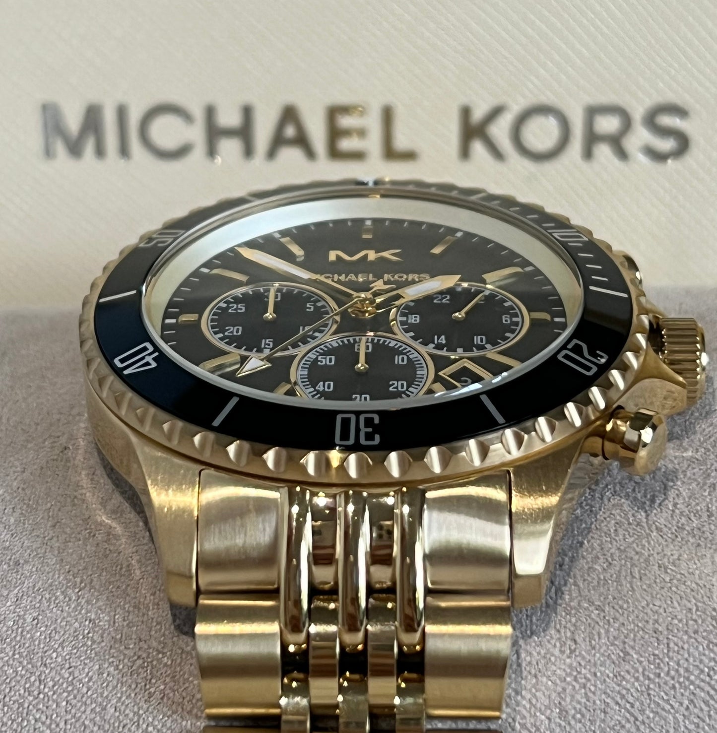 Michael Kors Men’s Bayville Chronograph Gold-Tone Watch