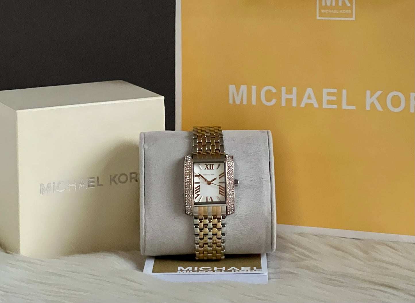 Michael Kors Women’s Emery Tri-Tone Stainless Watch