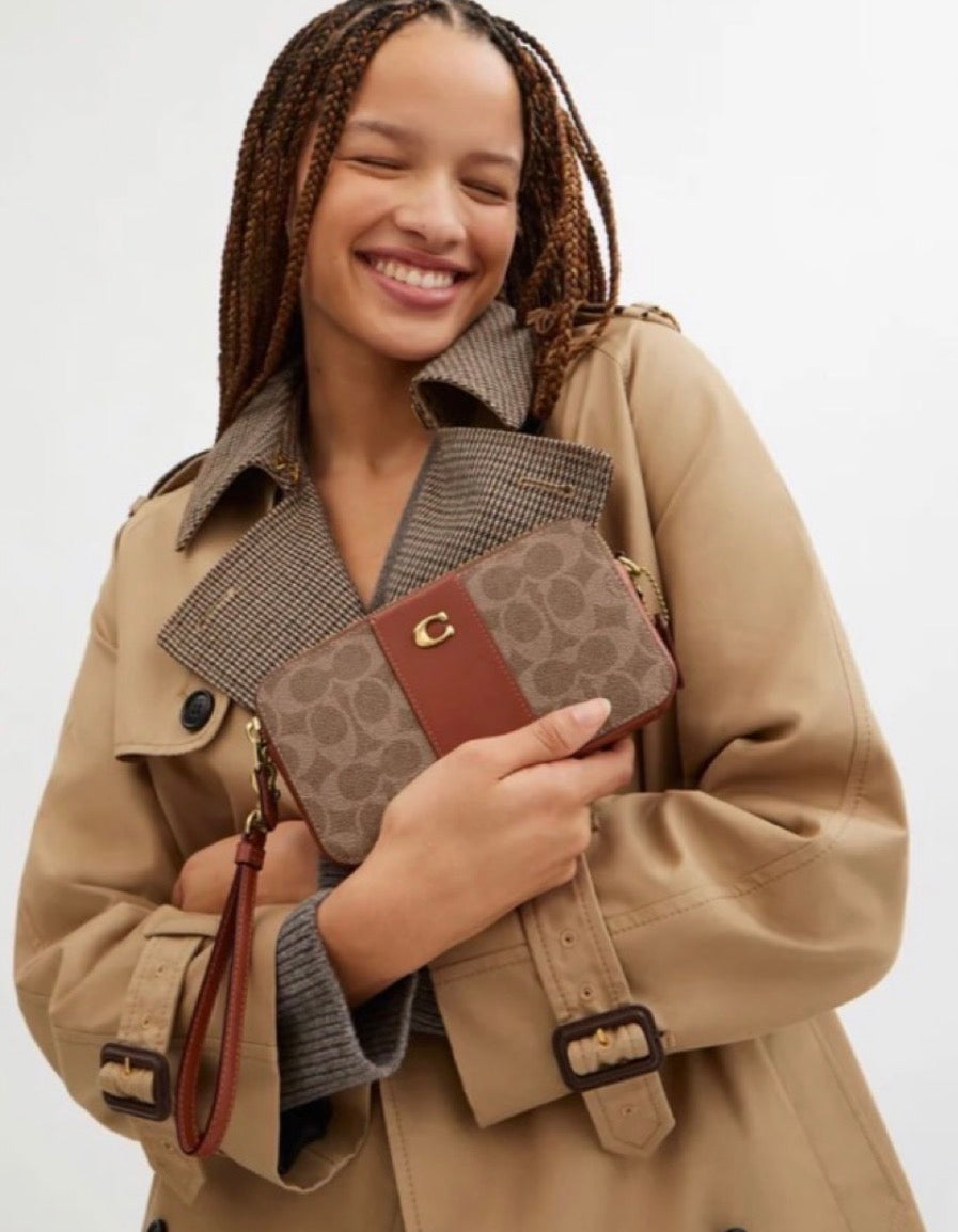 Coach Kira Crossbody Bag In Colorblock Signature Canvas