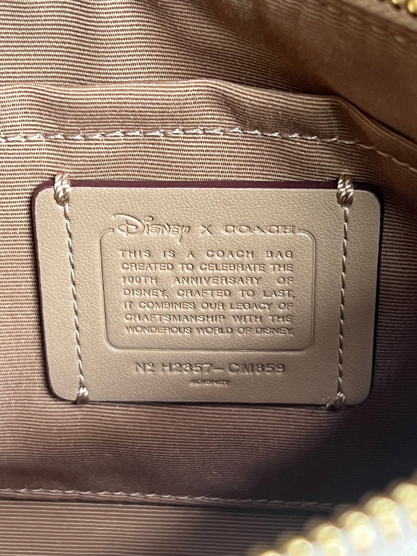 Disney X Coach Teri Shoulder Bag with Mickey Mouse