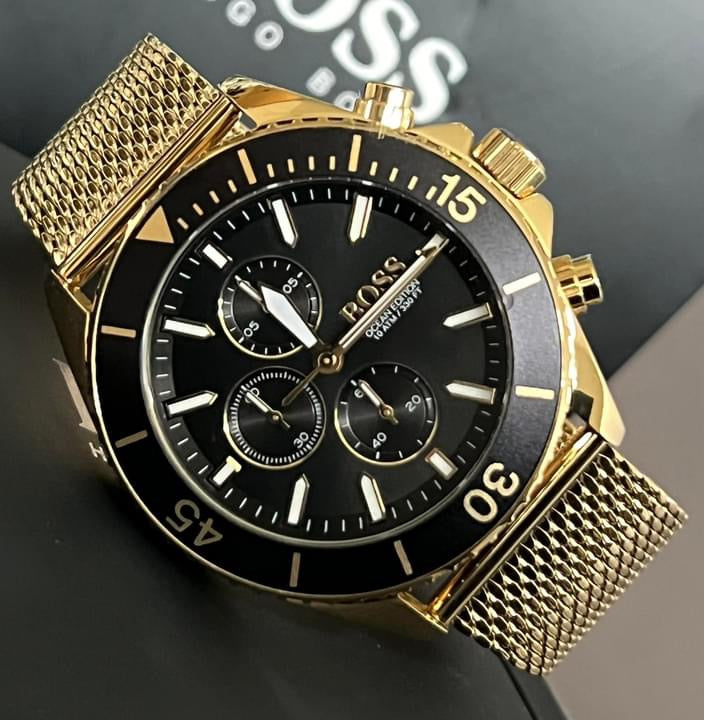 Hugo Boss Men’s Ocean Gold Steel Watch