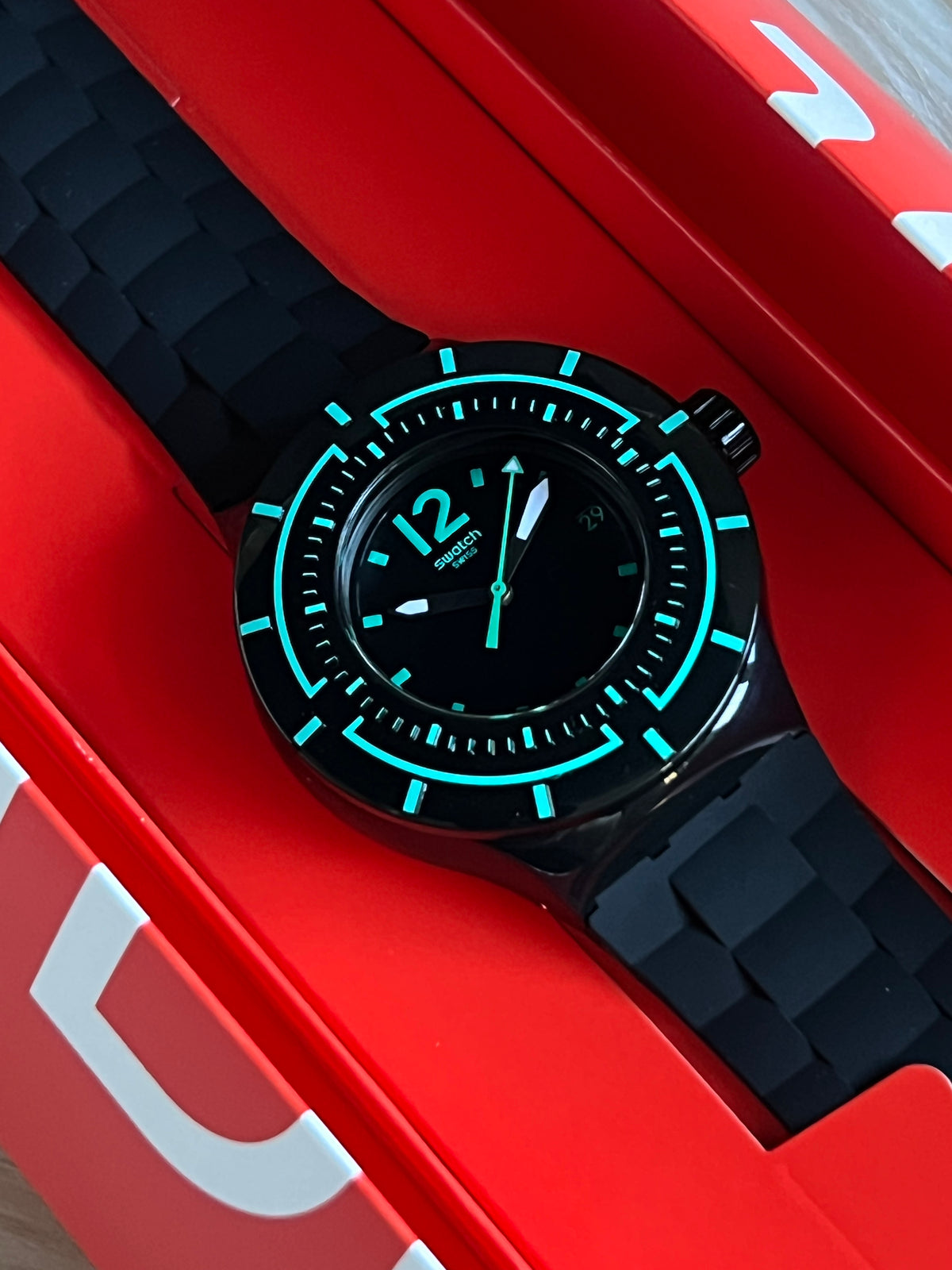 Swatch Dark Water Watch