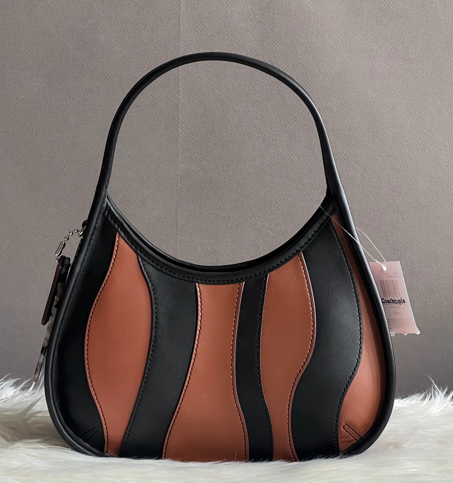 Coach Ergo Bag in Upcrafted Leather: Wavy Stripe