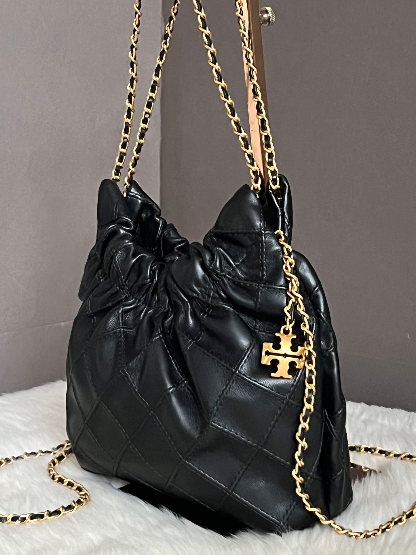Tory Burch Mini Fleming Soft Hobo Bag