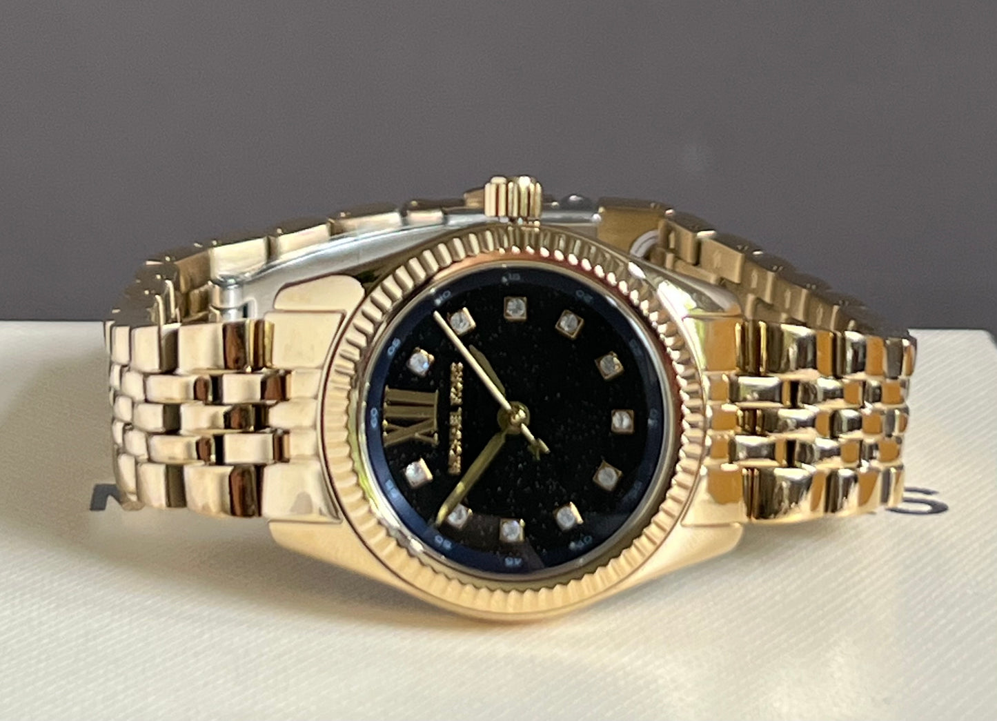 Michael Kors Women’s Mini Lexington Pavé Gold-Tone Watch