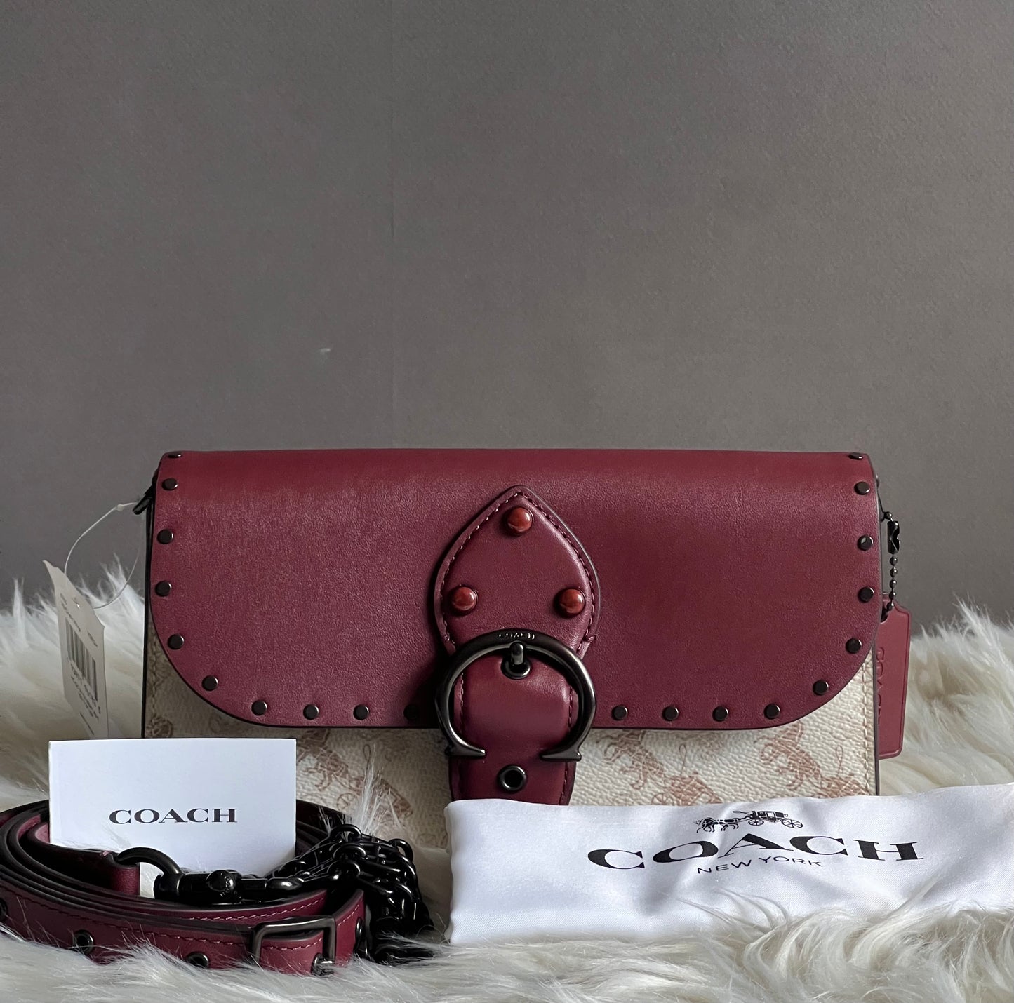 Coach Beat Crossbody Clutch in Signature Canvas with Horse and Carriage Print