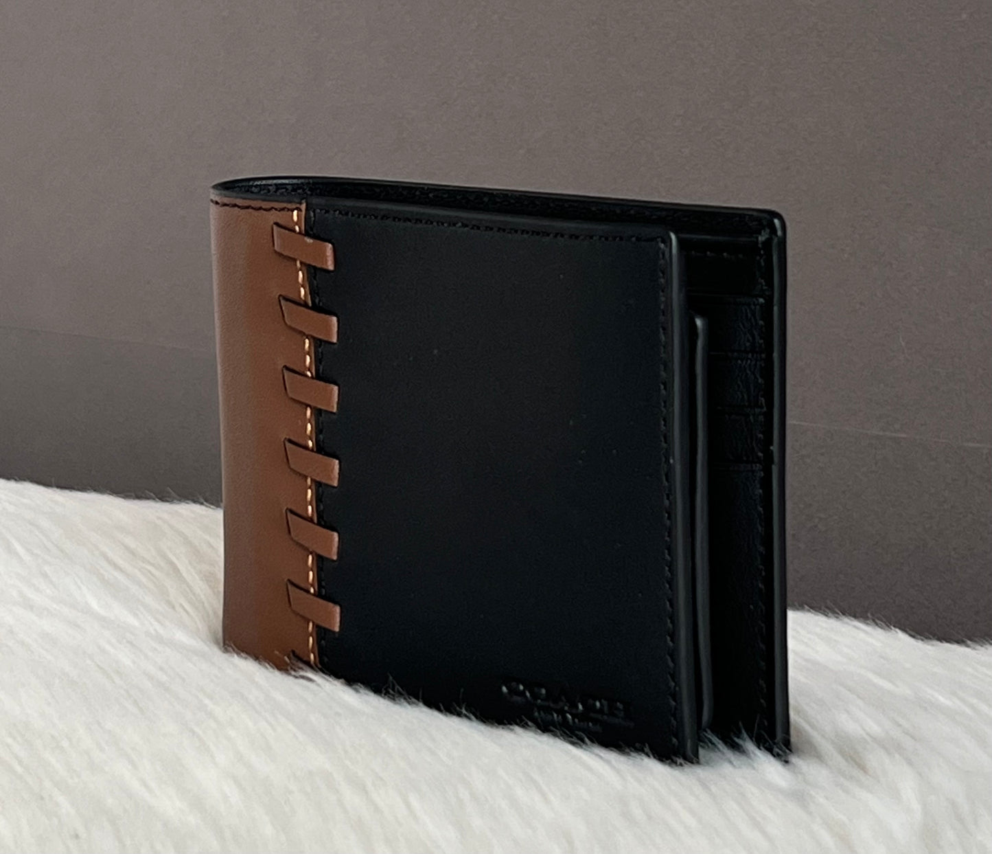 Coach Men’s 3-in-1 Wallet in Colorblock with Whipstitch