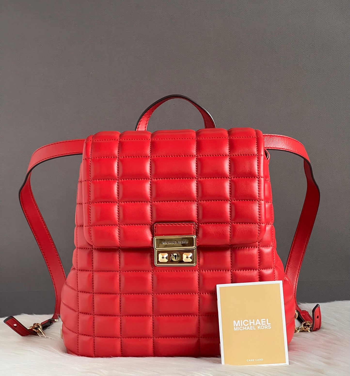 Michael Kors Tribeca Small Quilted Leather Backpack