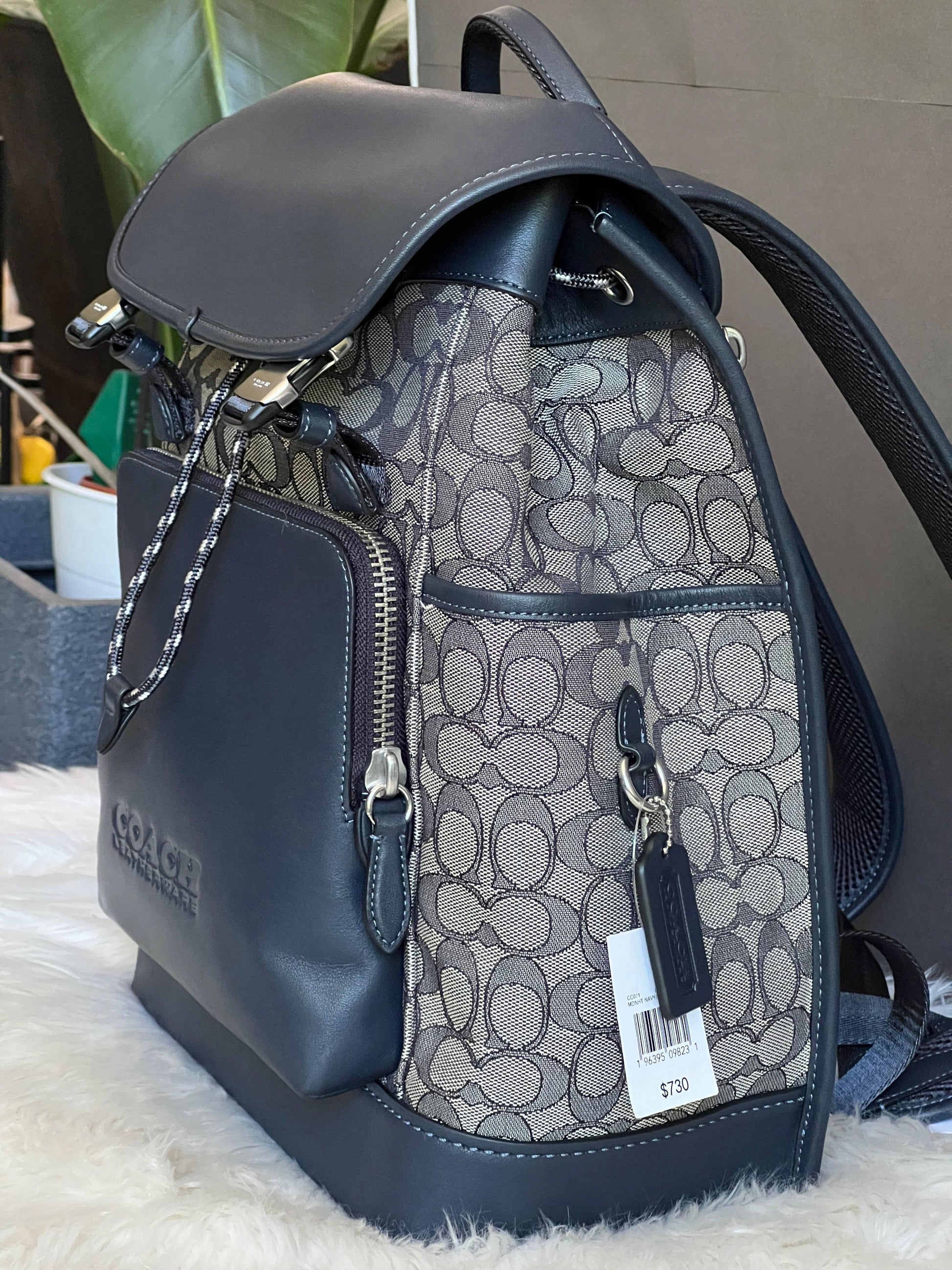 coach flap closure backpack Coach League Flap Backpack in Signature Jacquard – Club de Mode