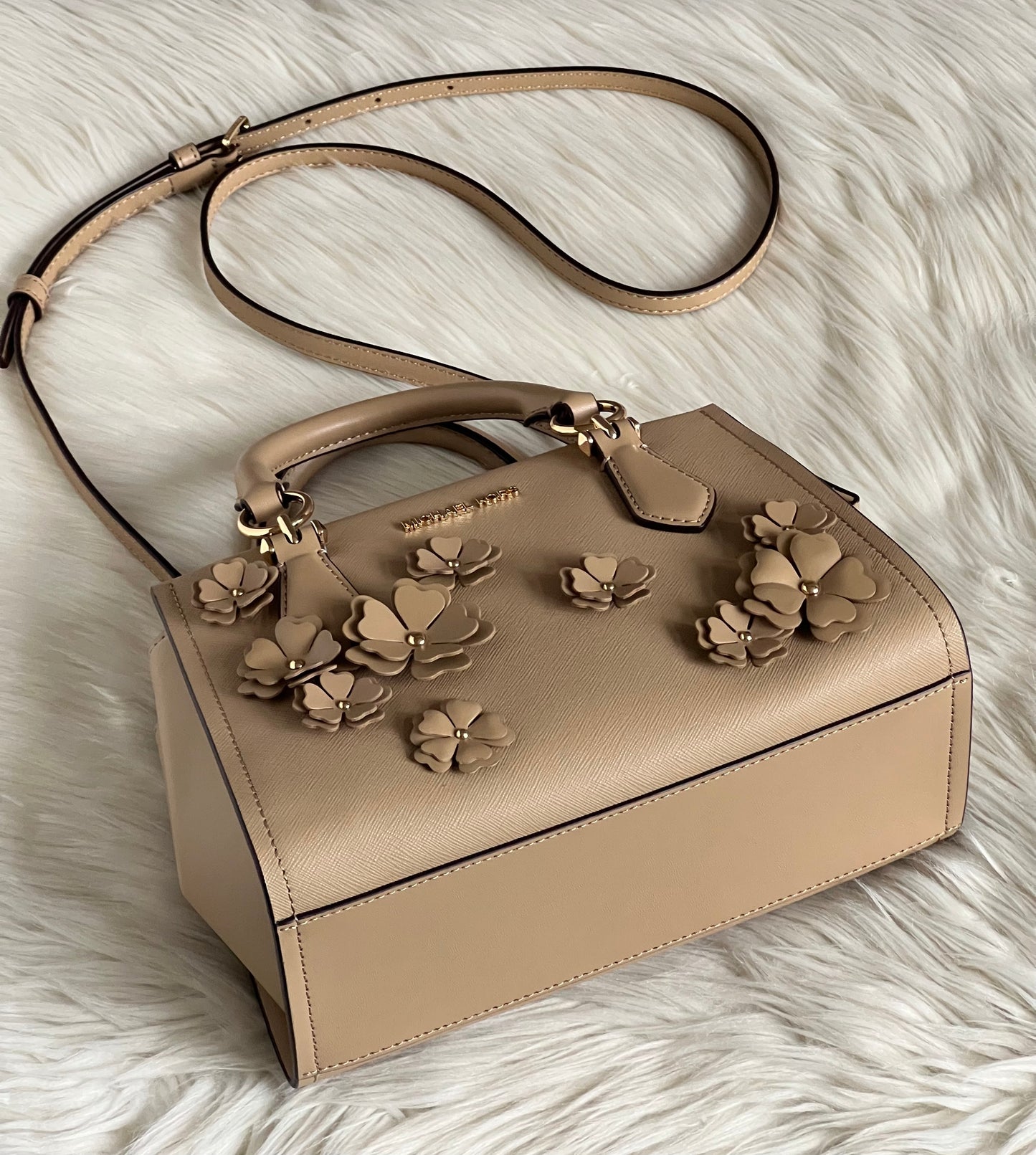 Michael Kors Marilyn Small Floral Embellished Satchel