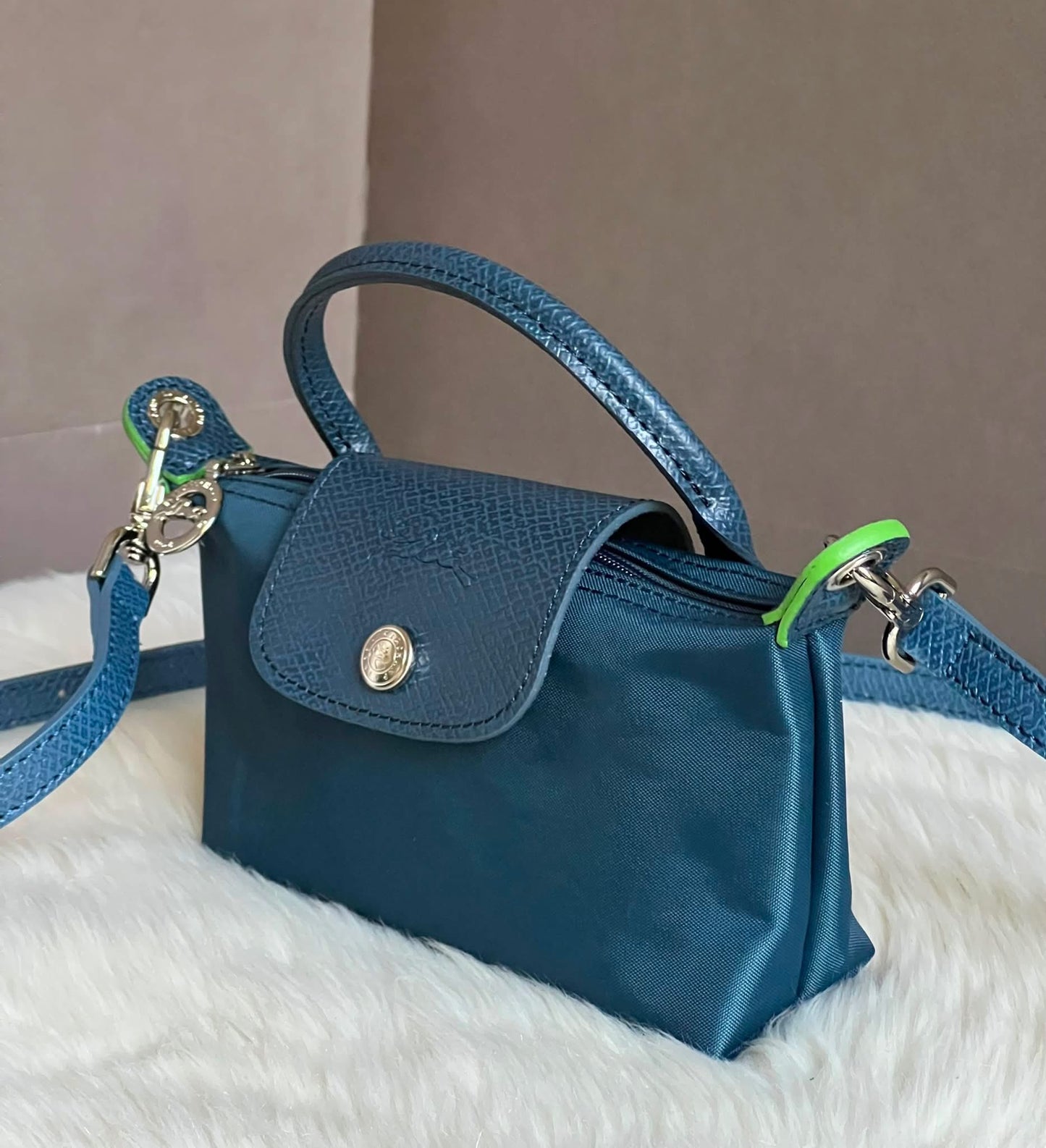 Longchamp XS Le Pliage Original Pouch with Strap