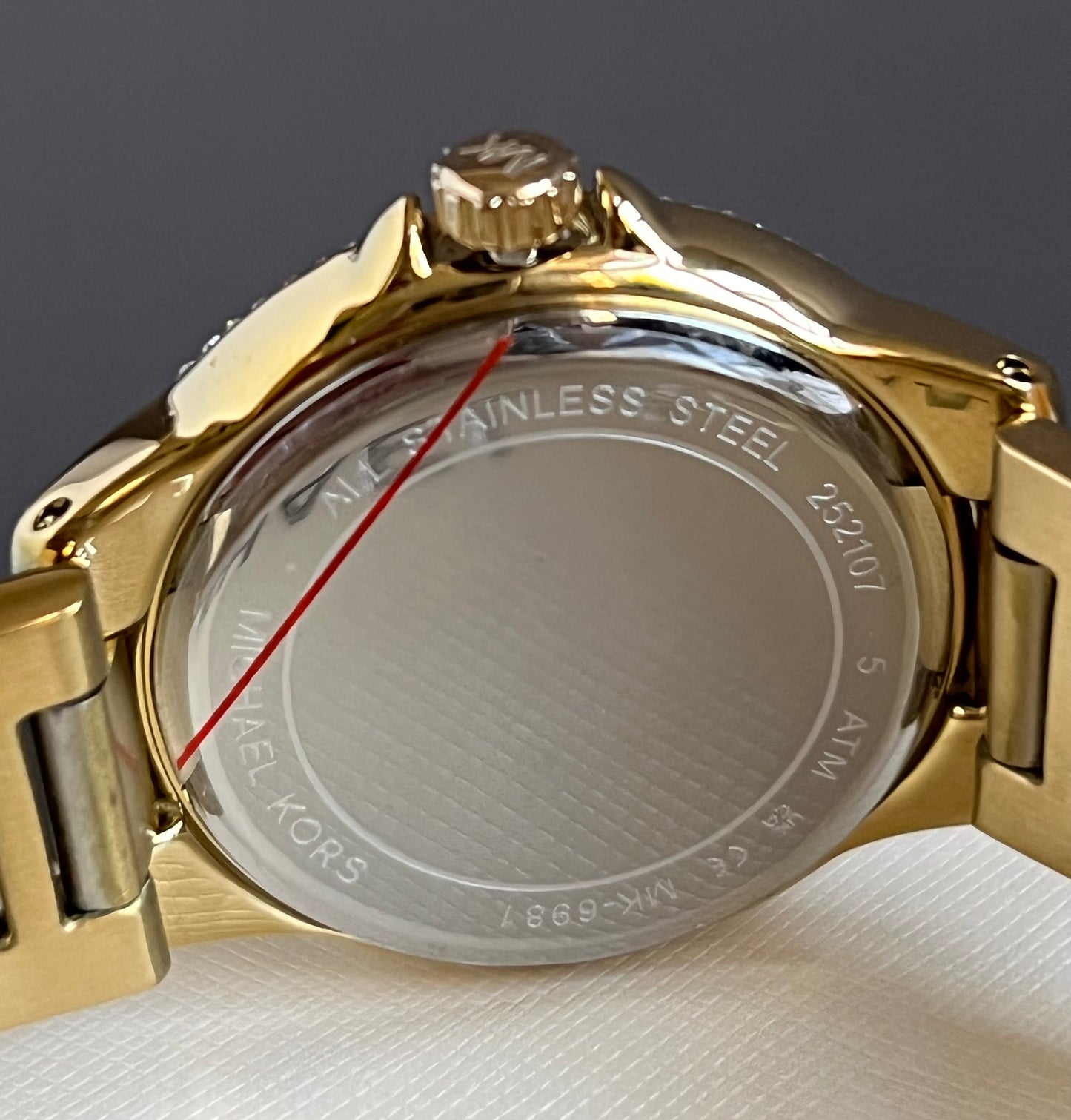 Michael Kors Women’s Camille Quartz Gold-Tone Green Dial Watch