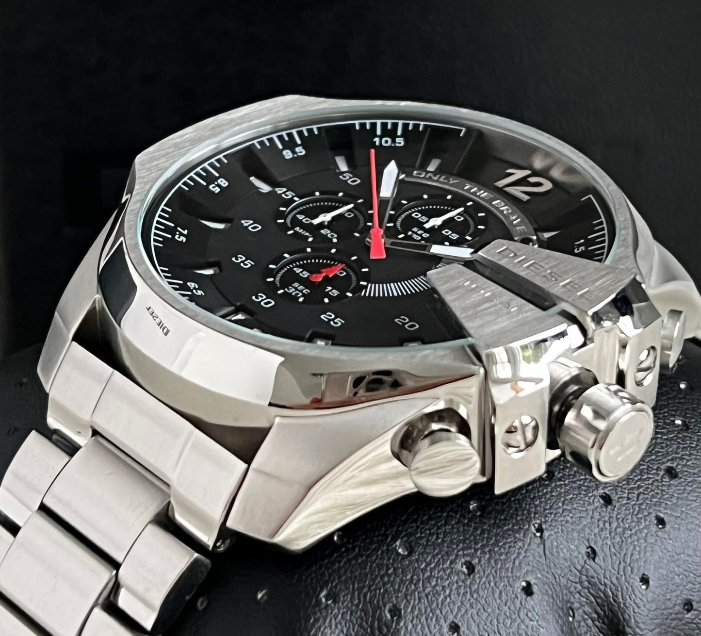 Diesel Men’s Mega Chief Chronograph Stainless Steel Watch