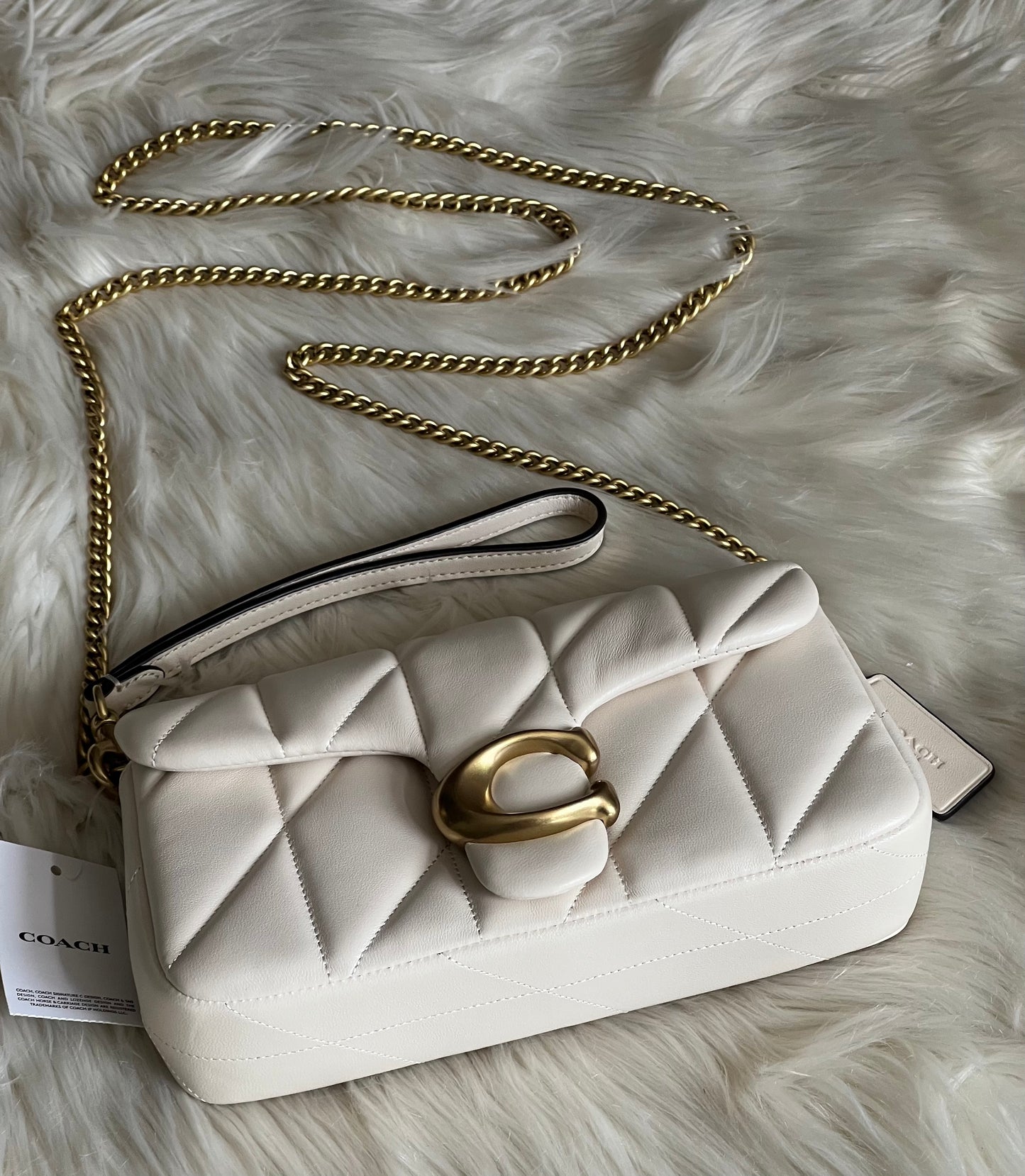 Coach Tabby Chain Crossbody Bag 19 with Quilting