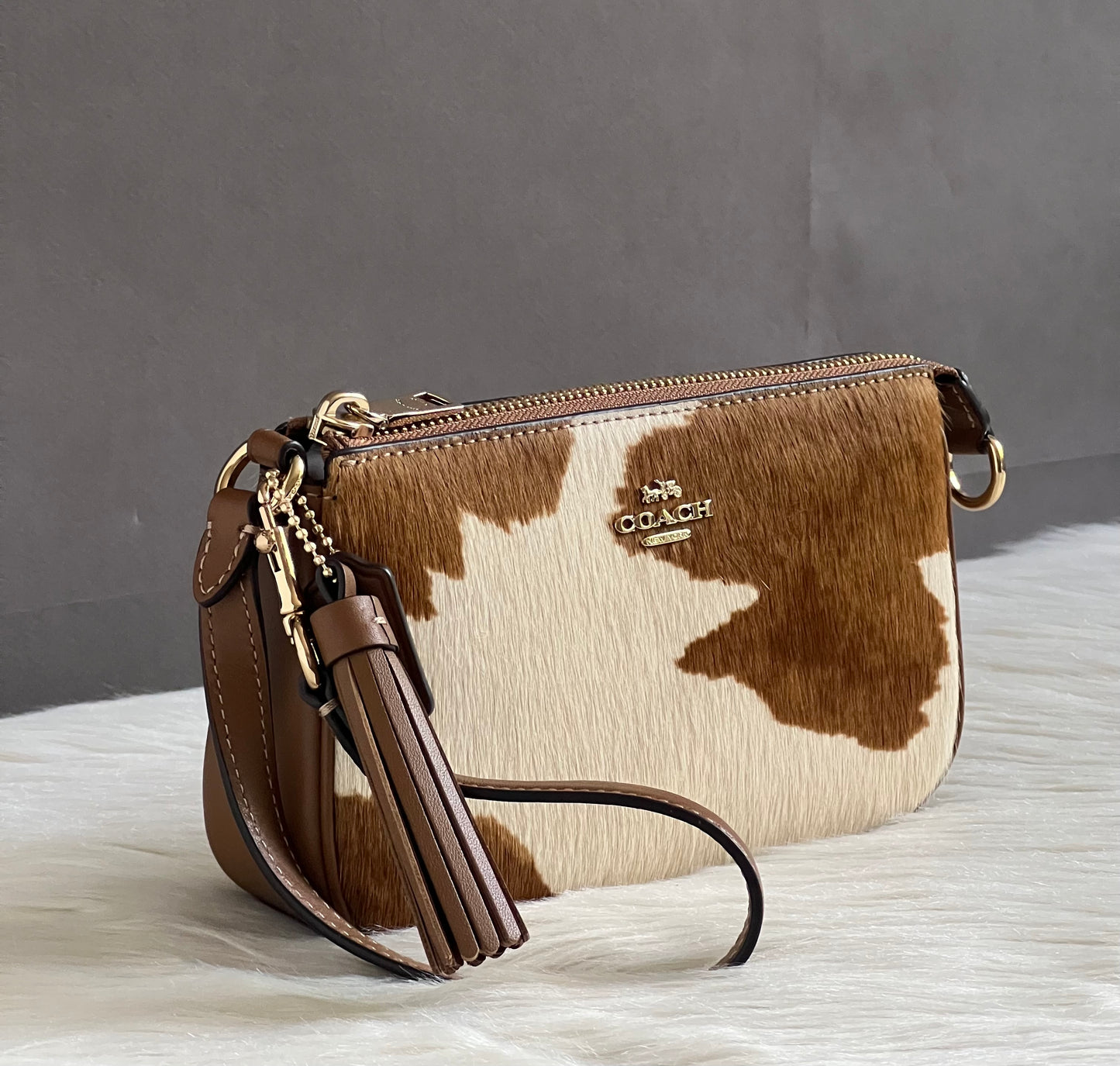 Coach Nolita 19 in Haircalf with Cow Print