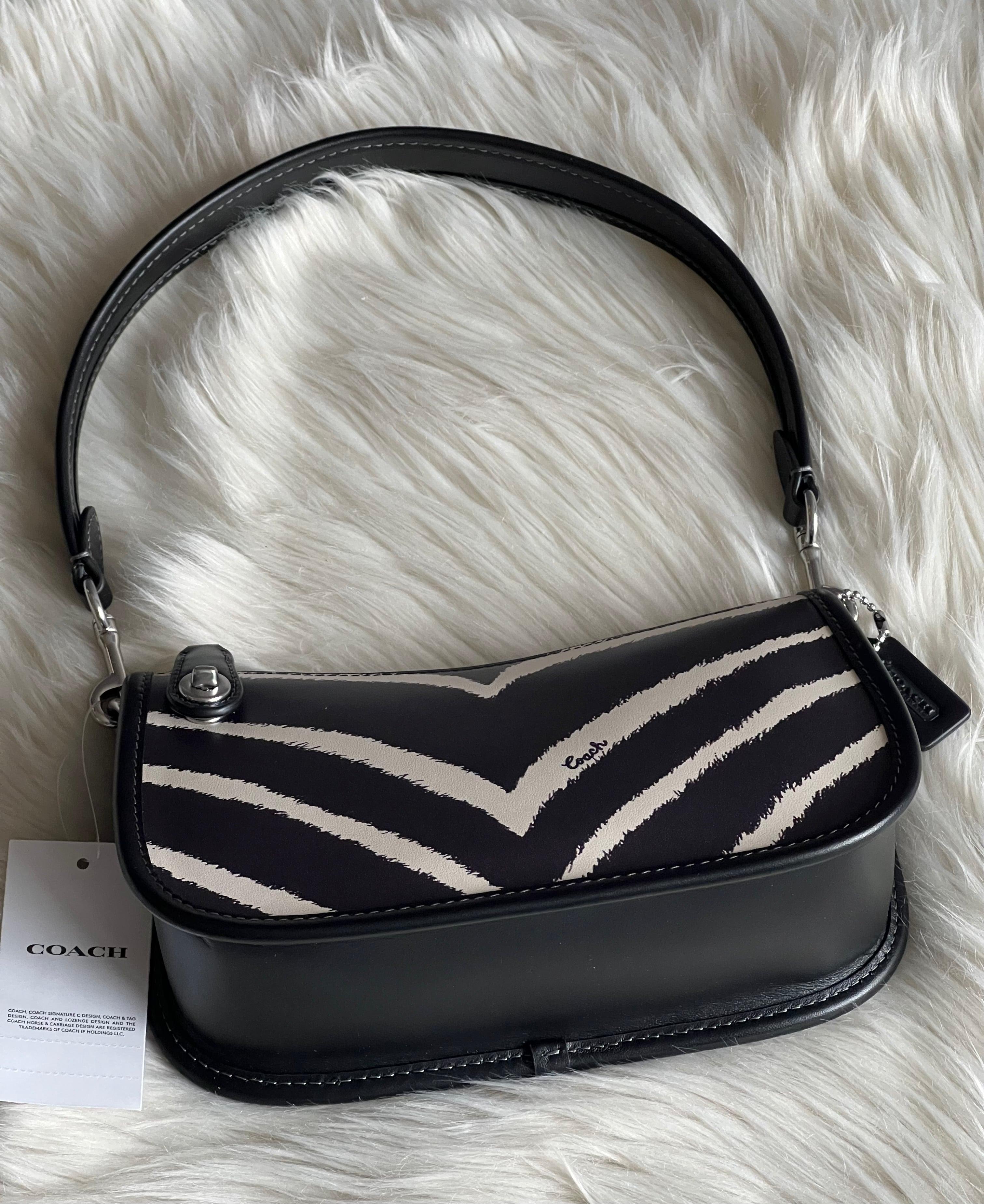 2024 Zebra stripped Coach mini bag