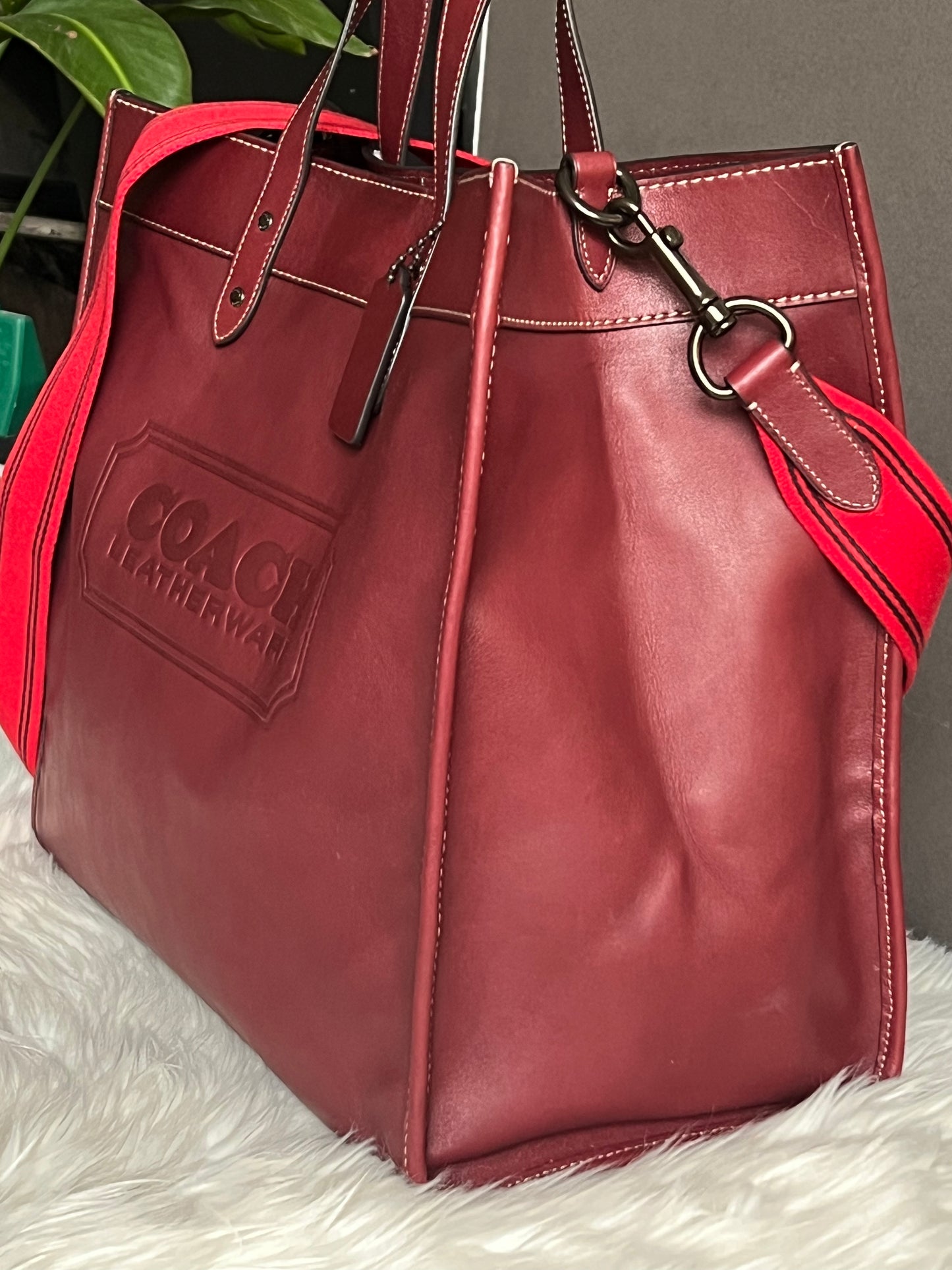 Coach Field Tote 40 with Coach Badge