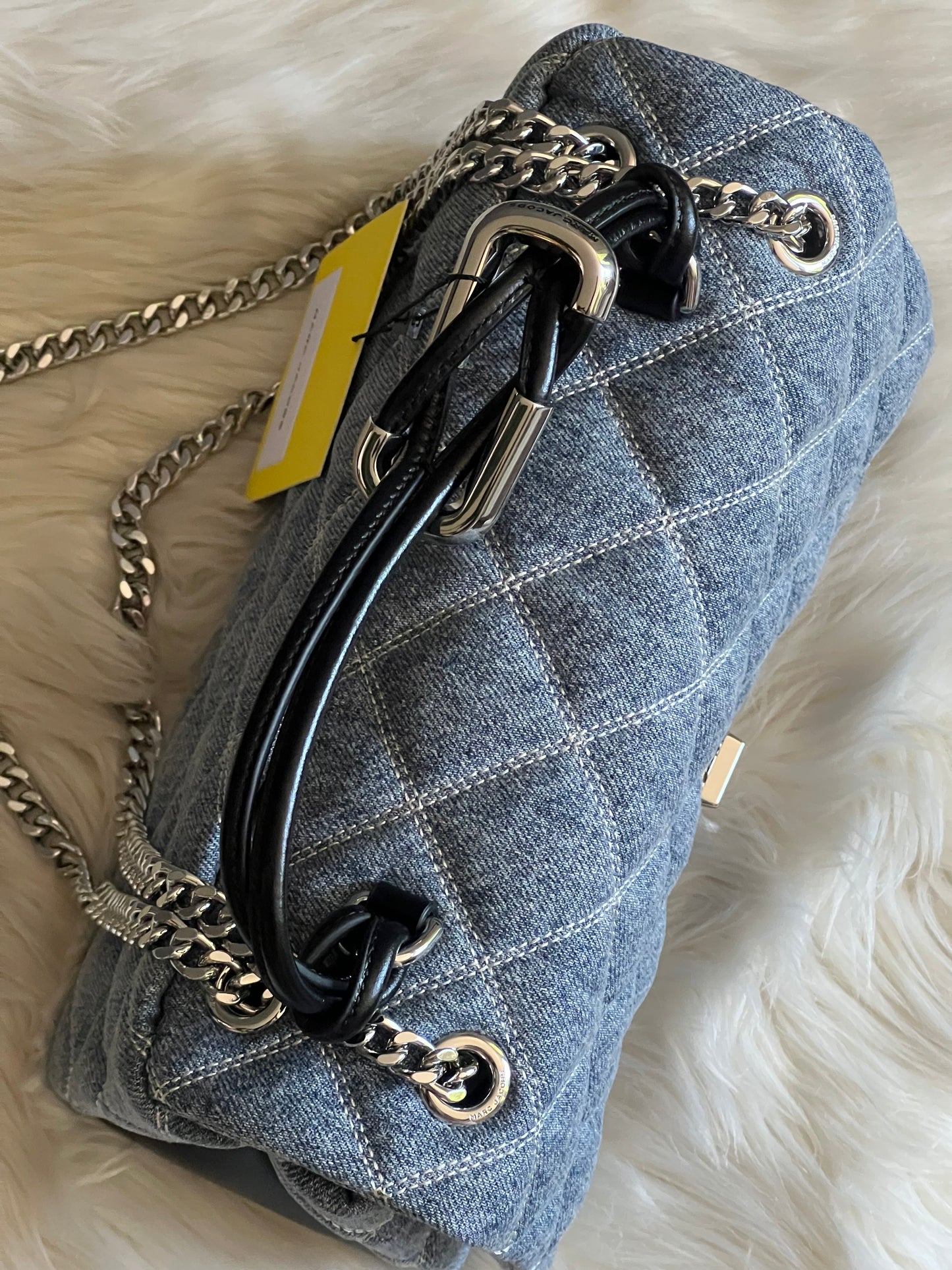 Marc Jacobs The Quilted Denim Dual Convertible Shoulder Bag