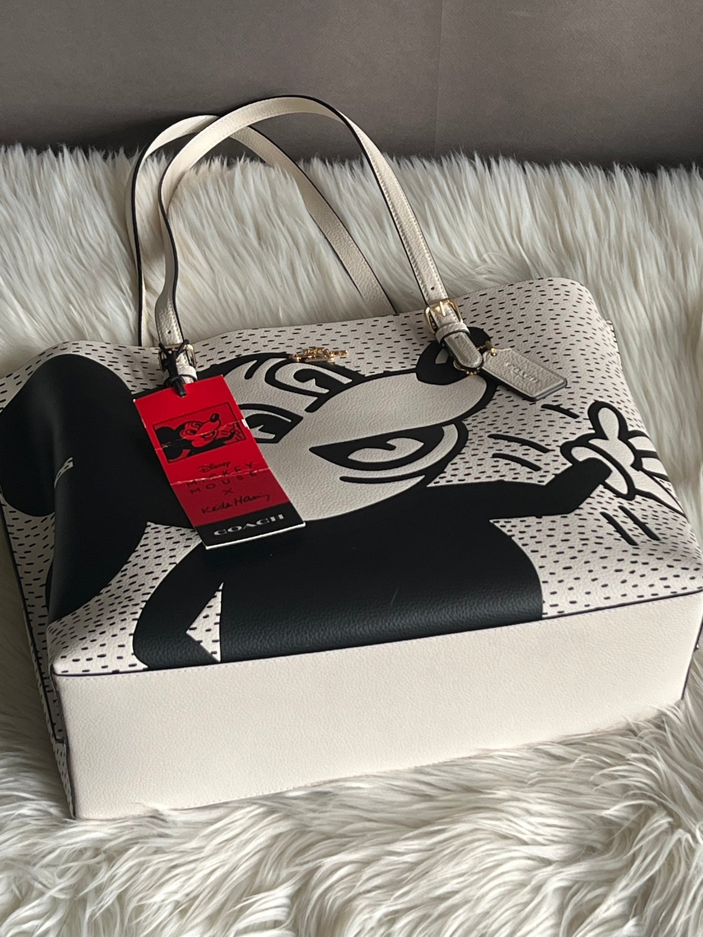 Coach X Keith Haring and Disney Limited Mickey Mouse Mollie Tote