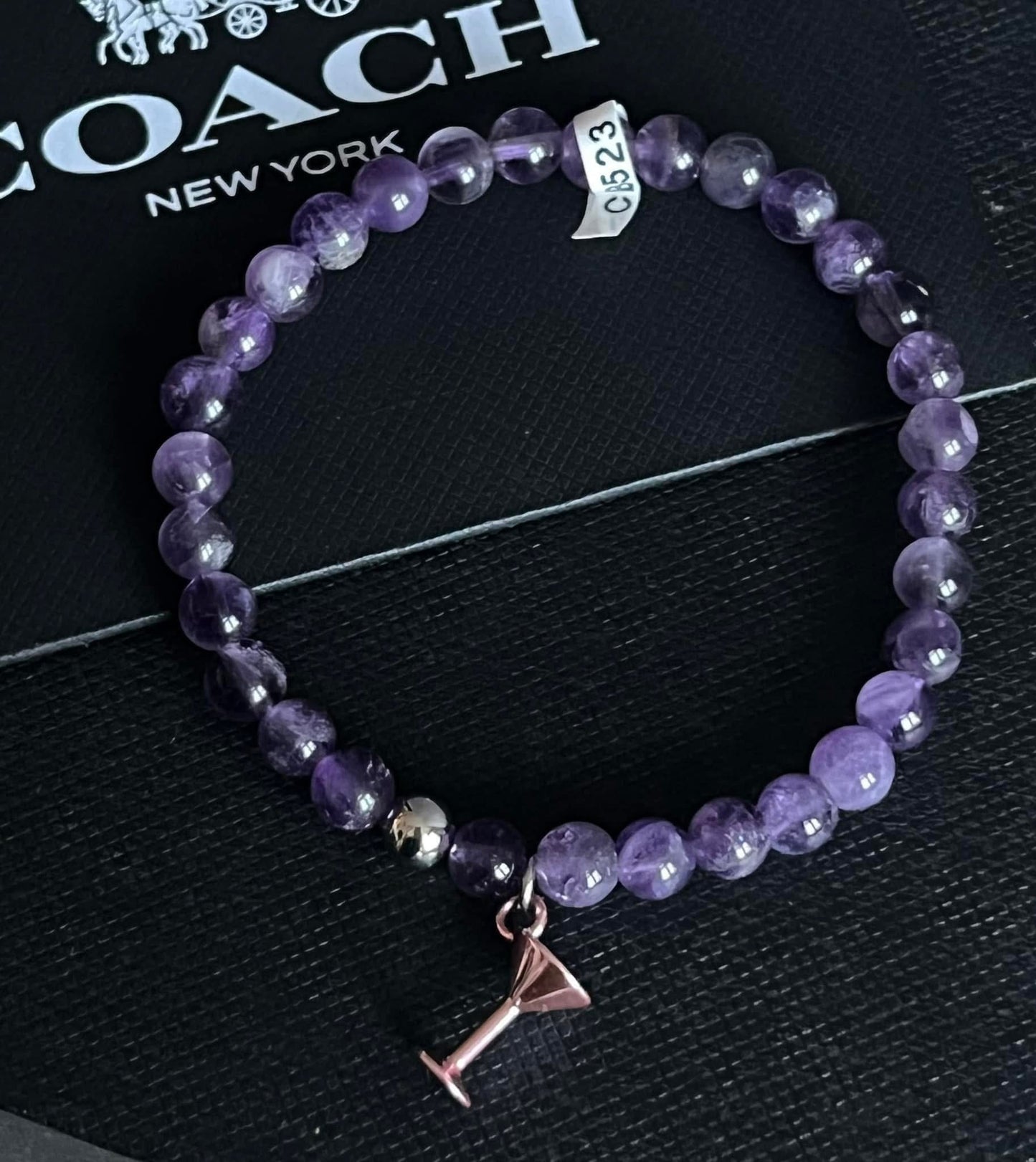 Coach Charm Bead Bracelet