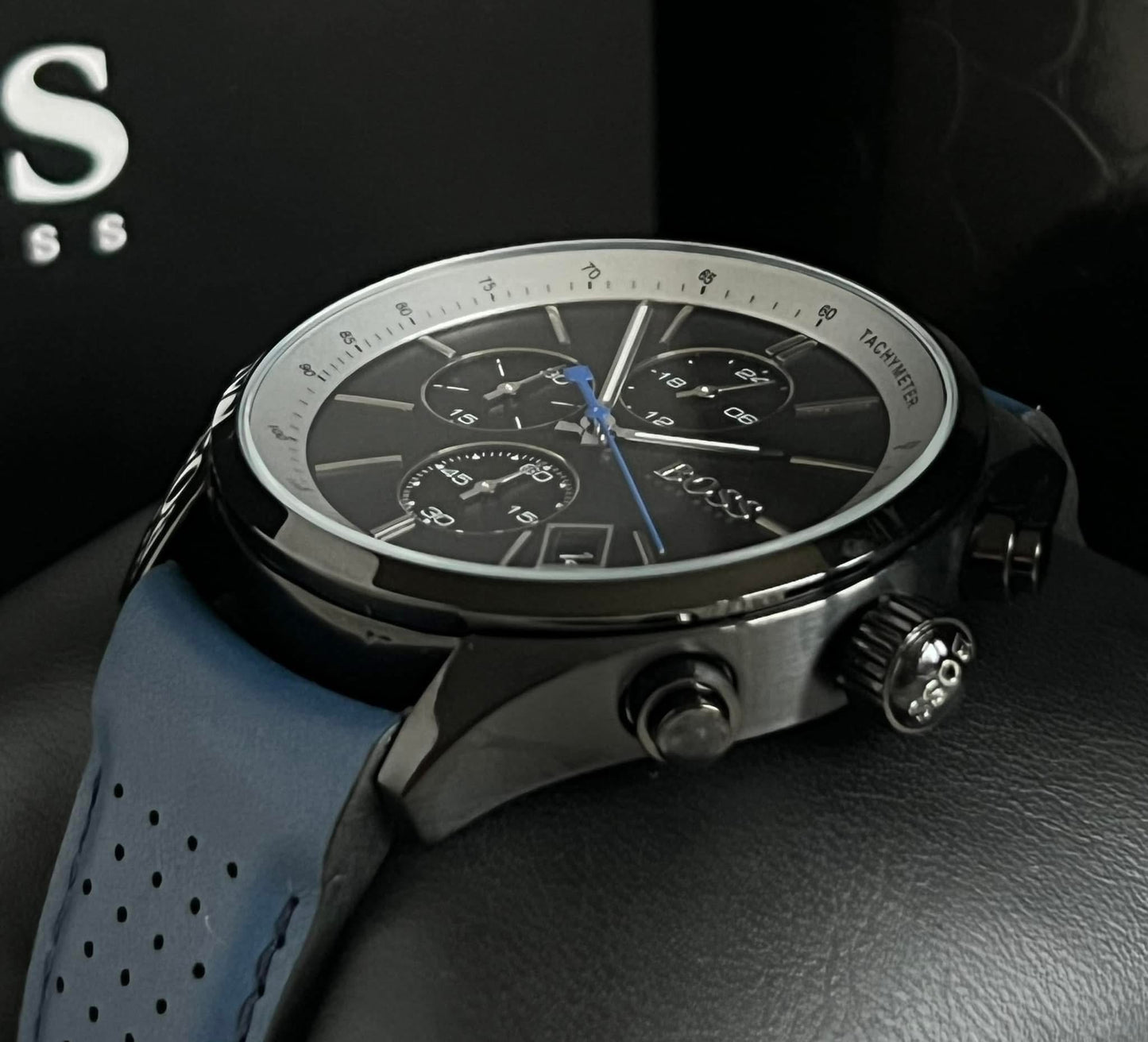 Hugo Boss Men’s Grand Prix Black Dial Watch