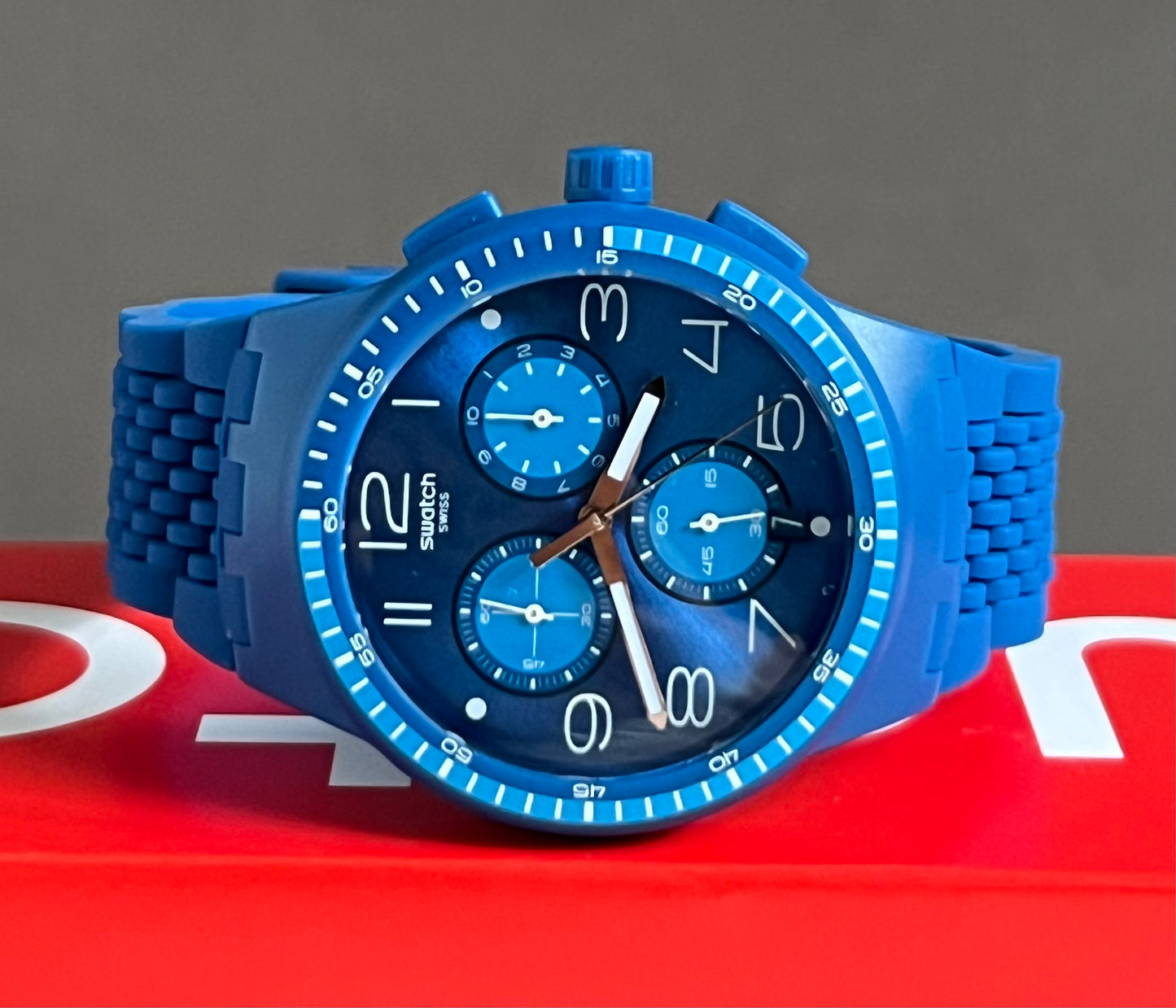 Swatch Triple Blu Watch