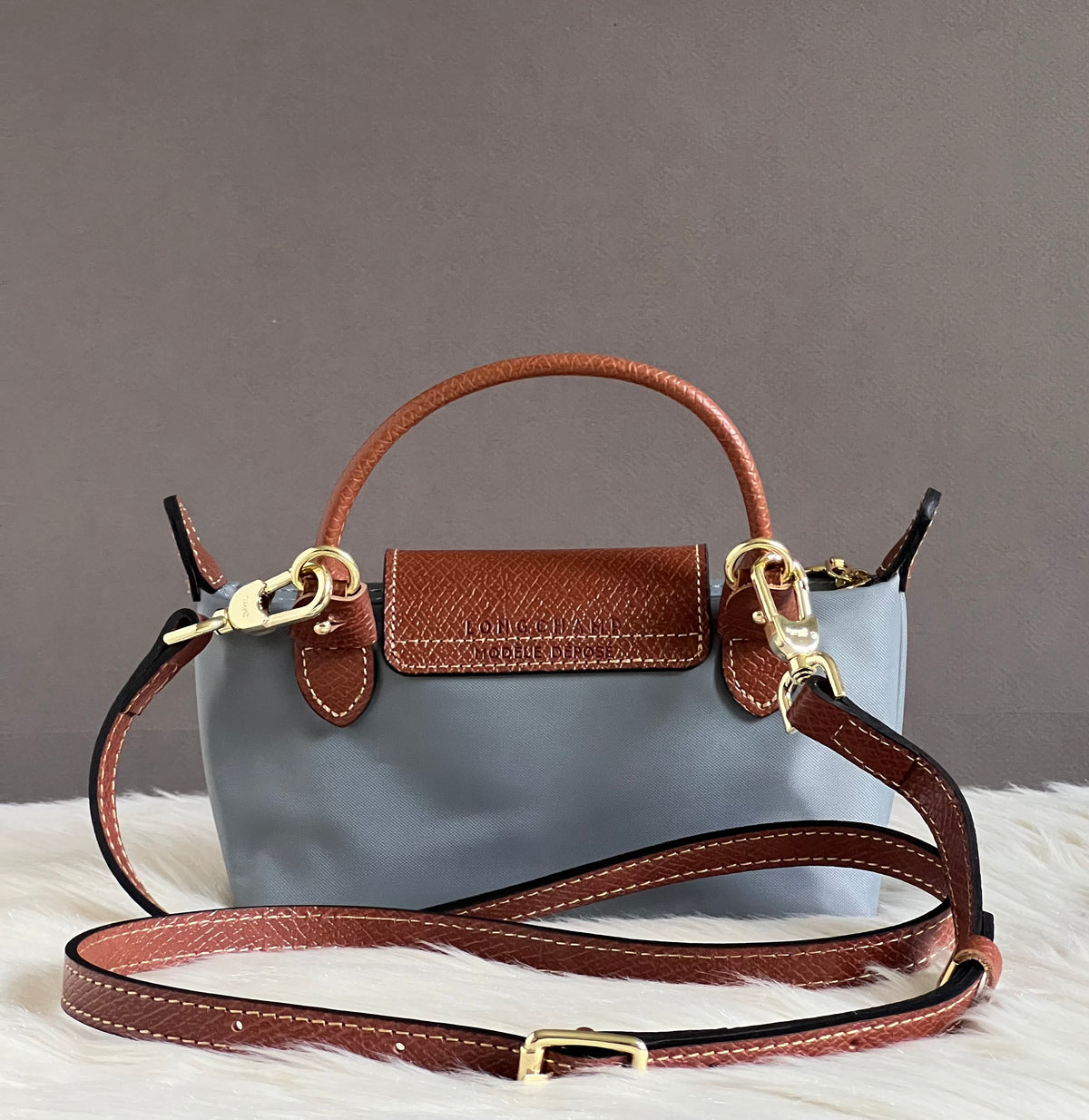 Longchamp XS Le Pliage Original Pouch with Strap