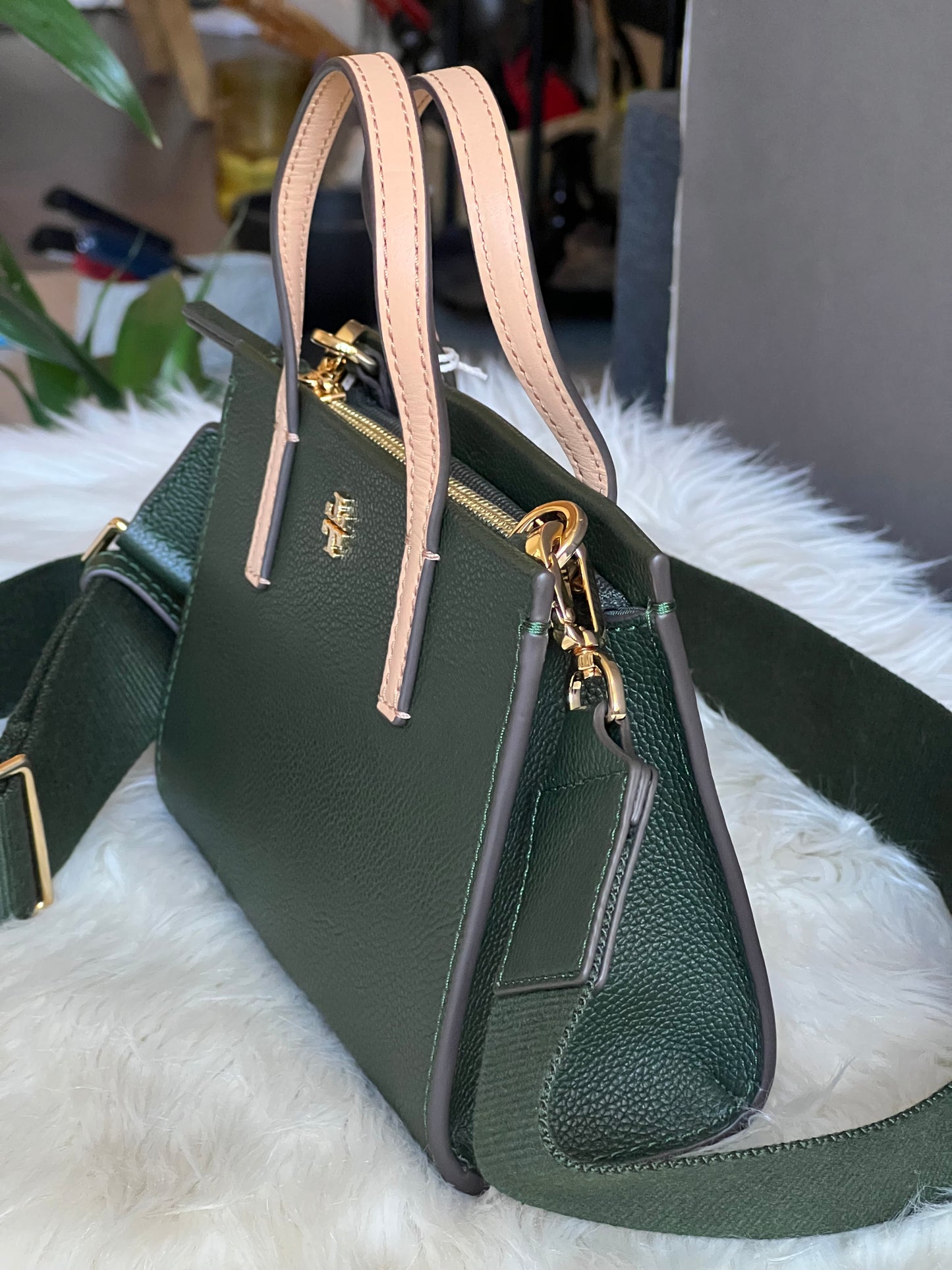 Tory Burch Blake Mixed Material Mini Tote