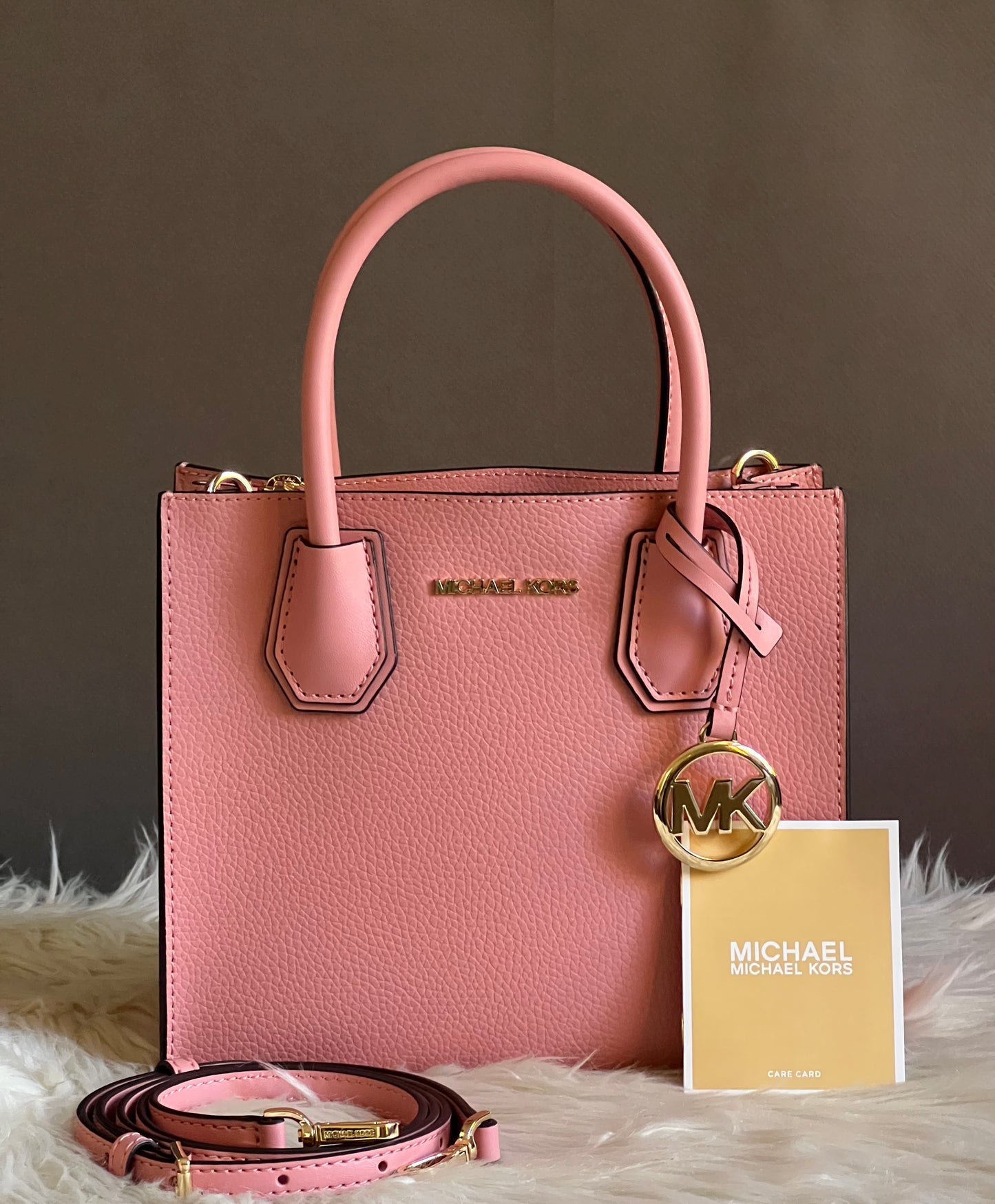 Michael Kors Mercer Medium Pebbled Leather Crossbody Bag