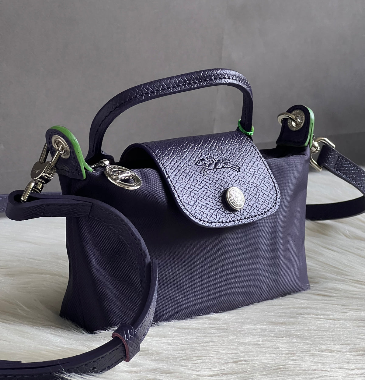 Longchamp XS Le Pliage Original Pouch with Strap