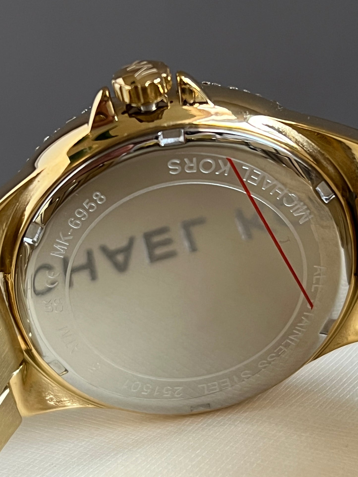 Michael Kors Women’s Oversized Camille Pavé Gold-Tone Watch