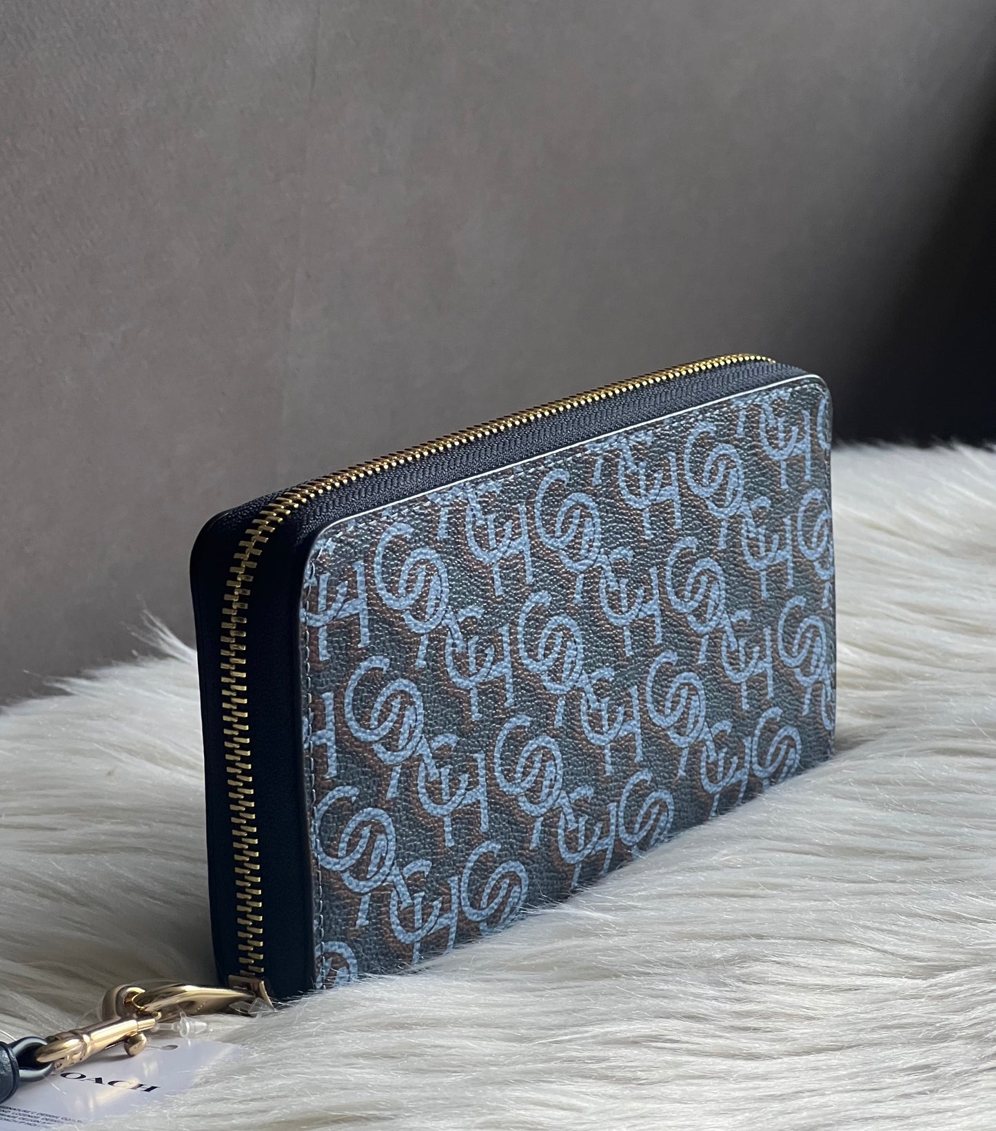 Coach Long Zip Around Wallet With Coach Monogram Print