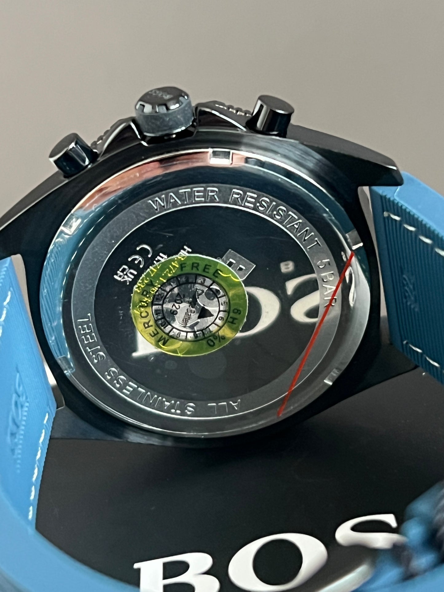 Hugo Boss Men’s Energy Chronograph Rubber Strap Watch