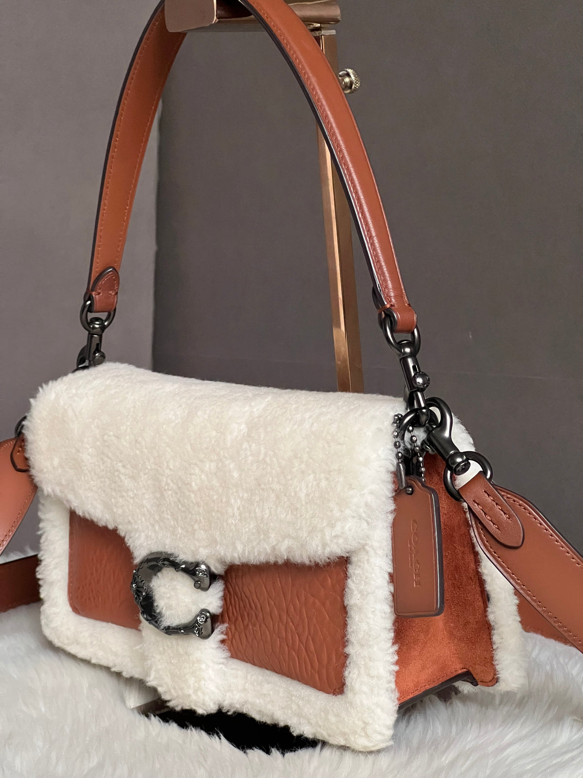 Coach Tabby Shoulder Bag 26 In Shearling