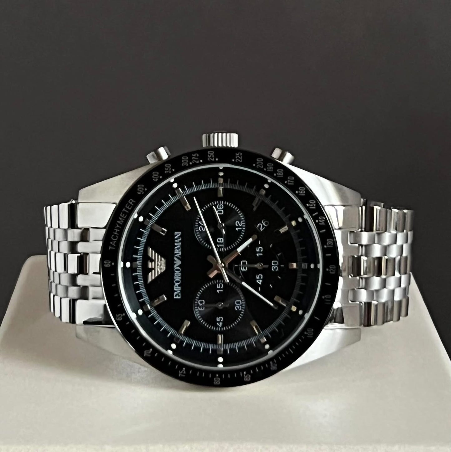 Emporio Armani Men’s Sportivo Black Dial Watch