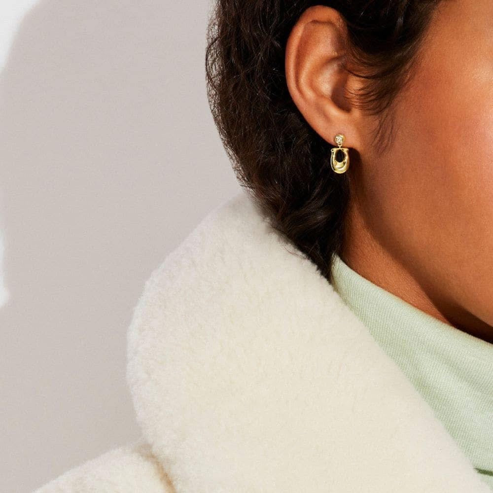 Coach Signature Crystal Earrings