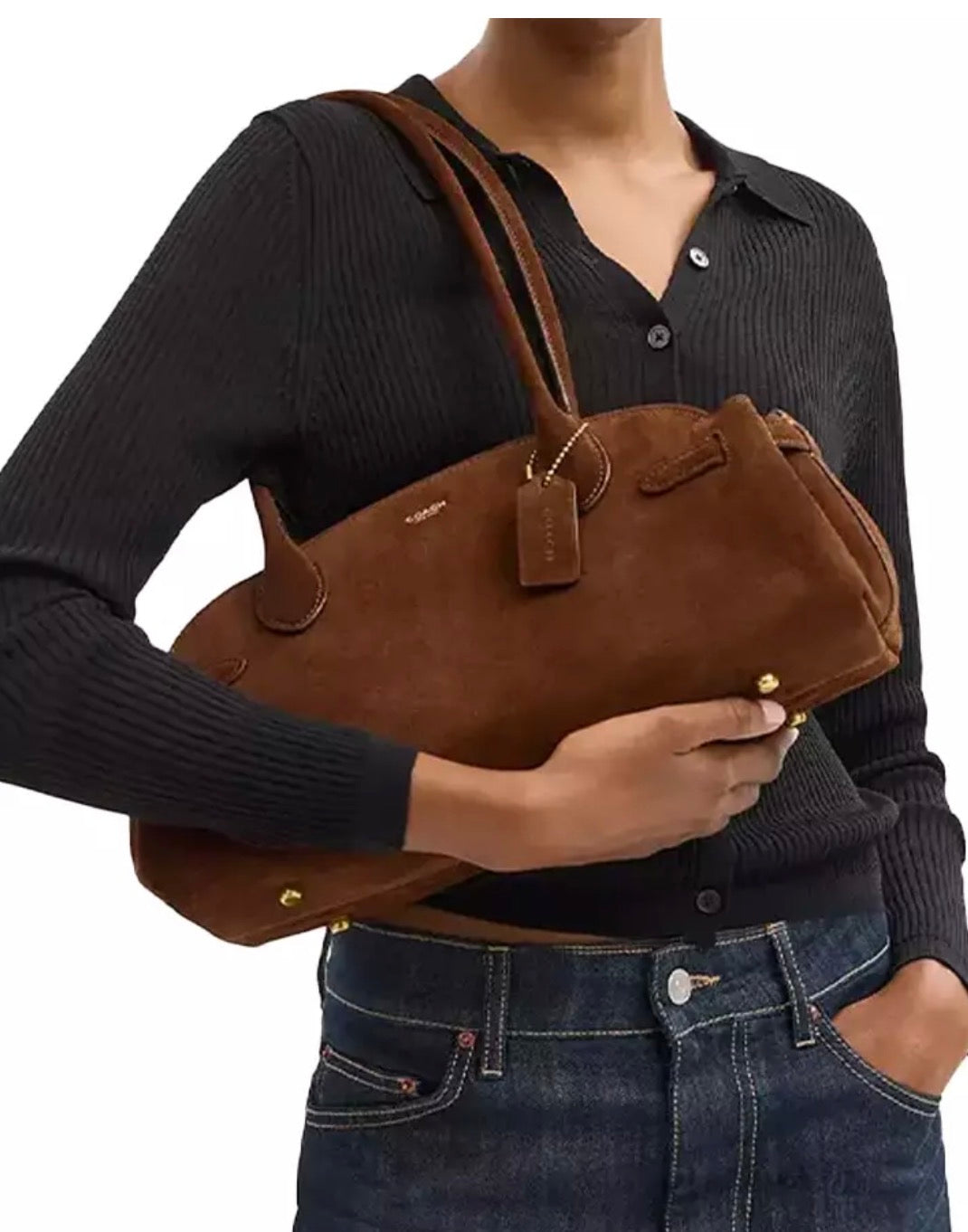 Coach Empire Carryall Bag 34 In Suede