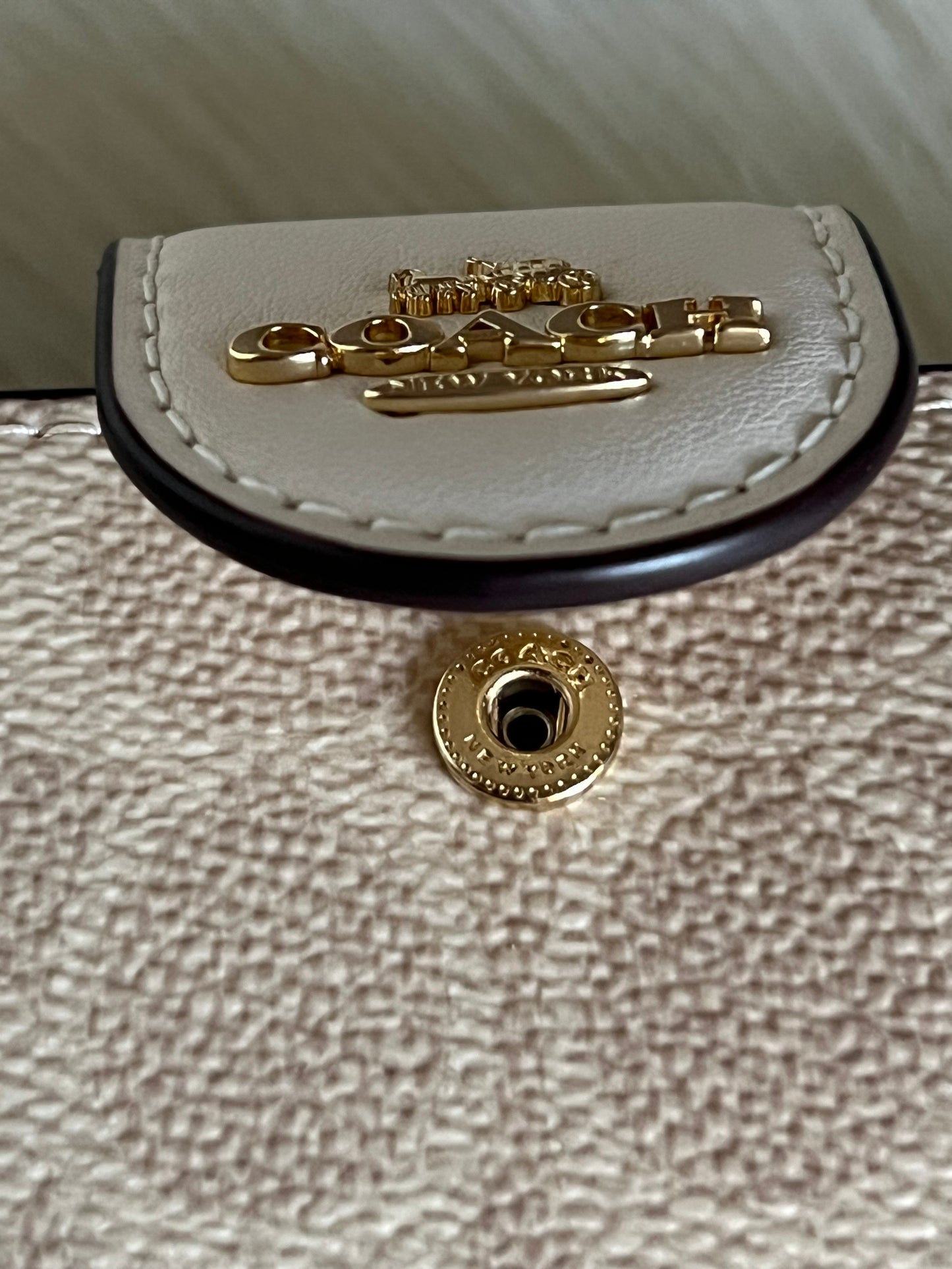 Coach Phone Wallet In Signature Canvas