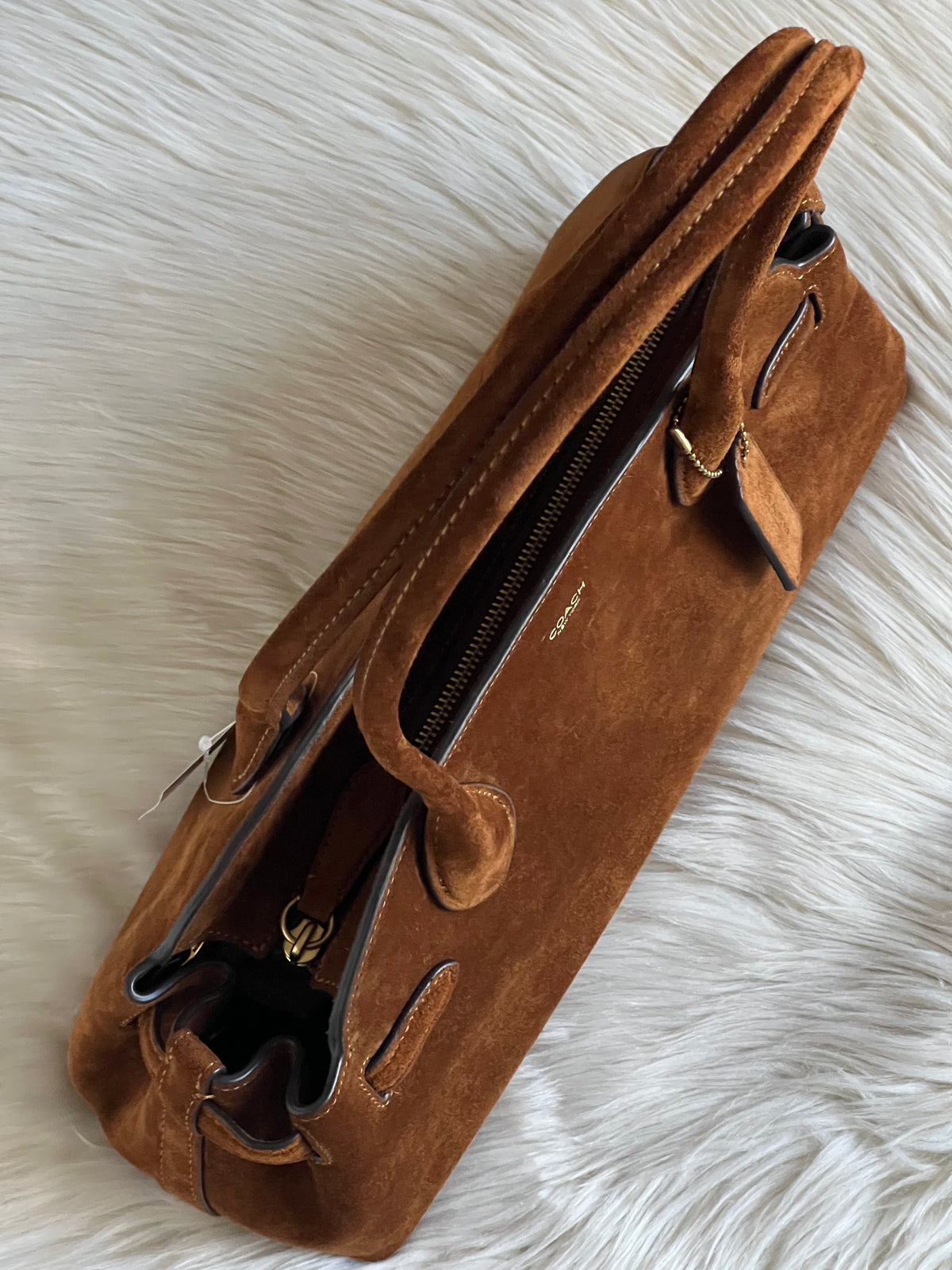 Coach Empire Carryall Bag 34 In Suede