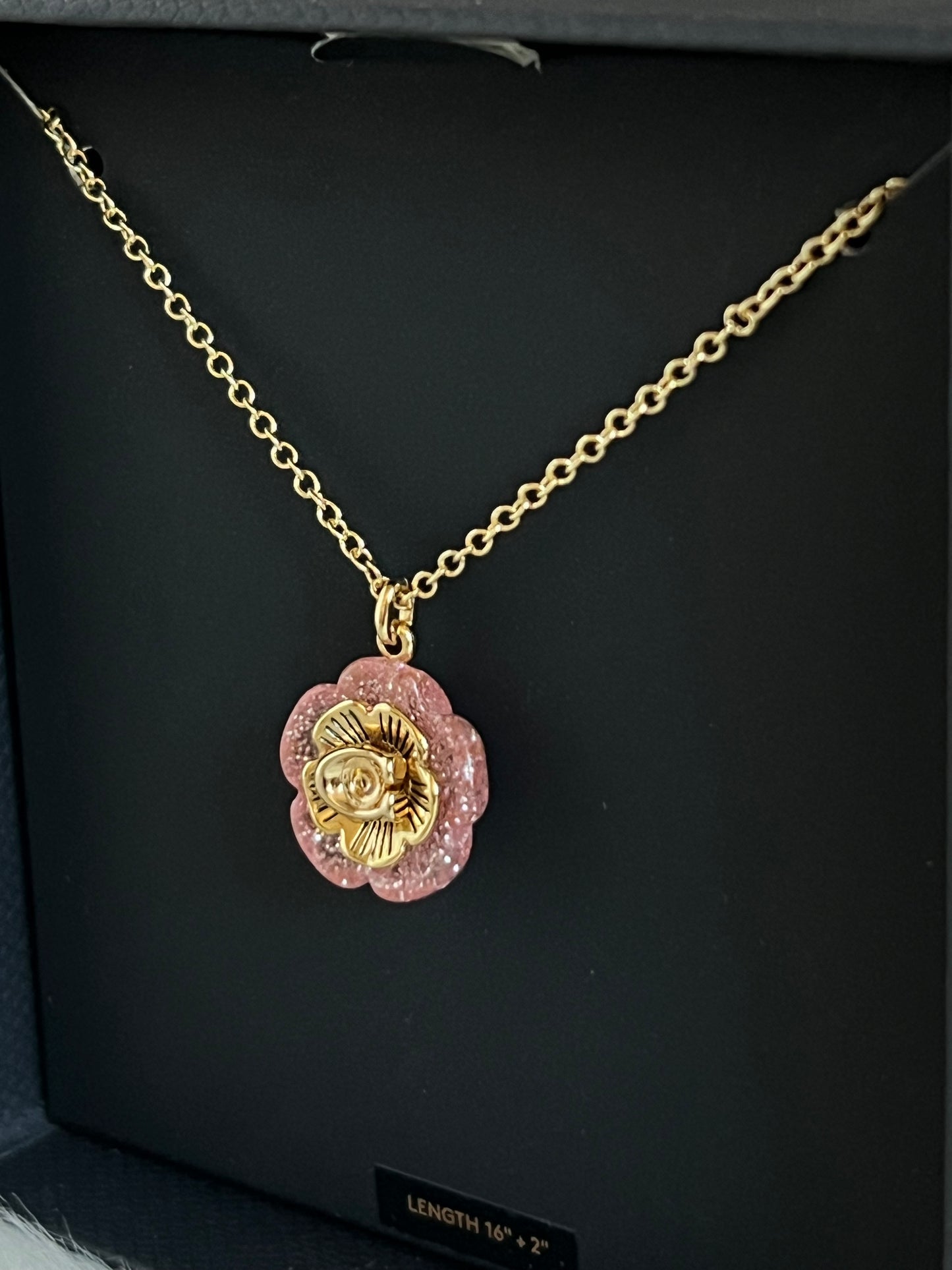 Coach Tea Rose Necklace
