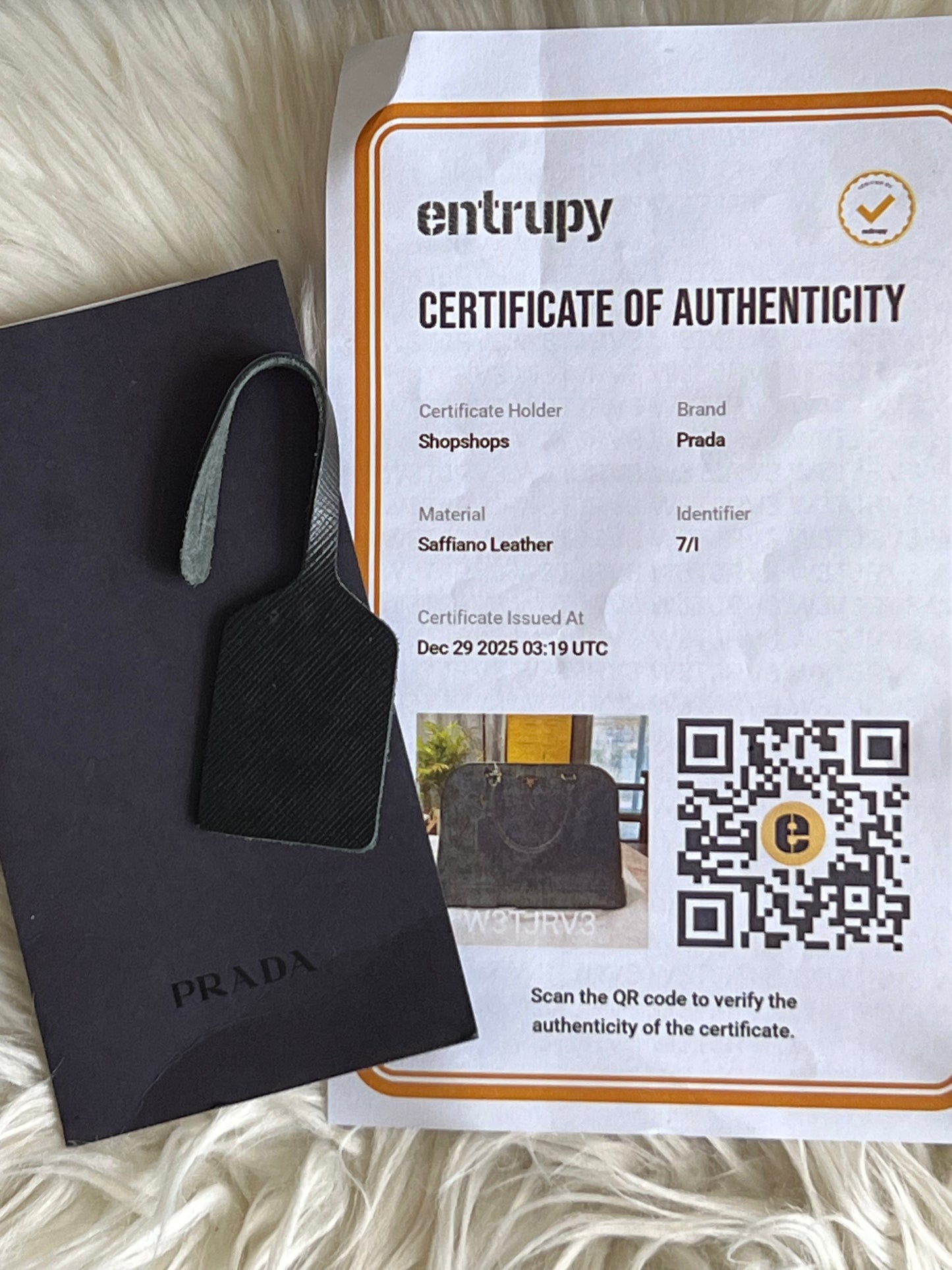 Prada Saffiano Large Dome Tote Bag