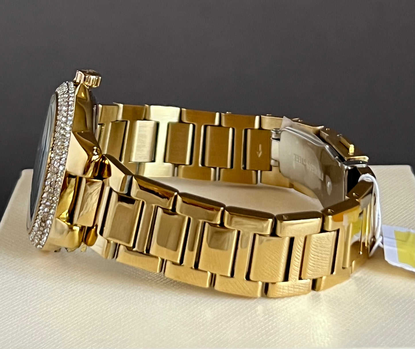 Michael Kors Women’s Camille Quartz Gold-Tone Green Dial Watch