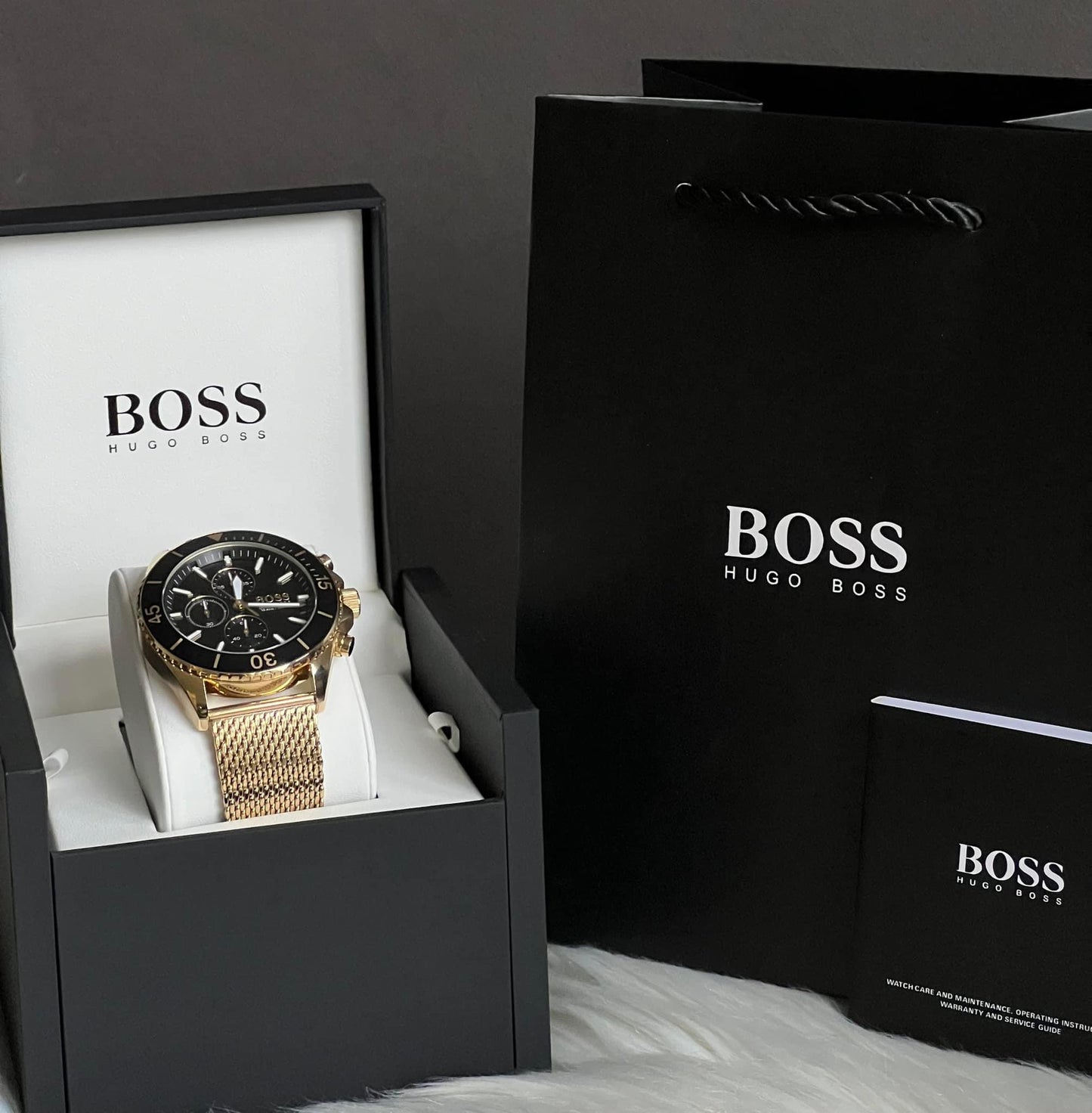 Hugo Boss Men’s Ocean Gold Steel Watch