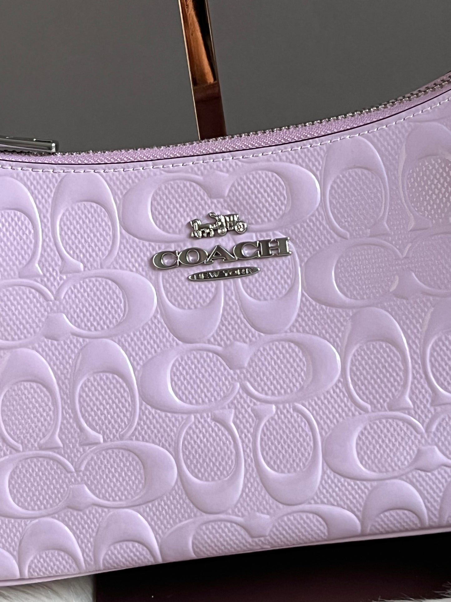 Coach Teri Shoulder Bag In Signature Leather With Heart Charm