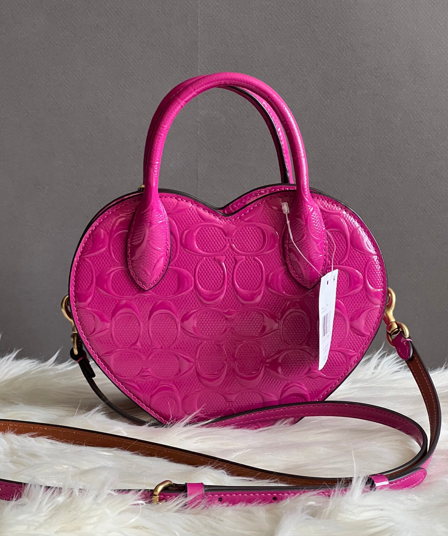 Coach Heart Bag in Signature Leather