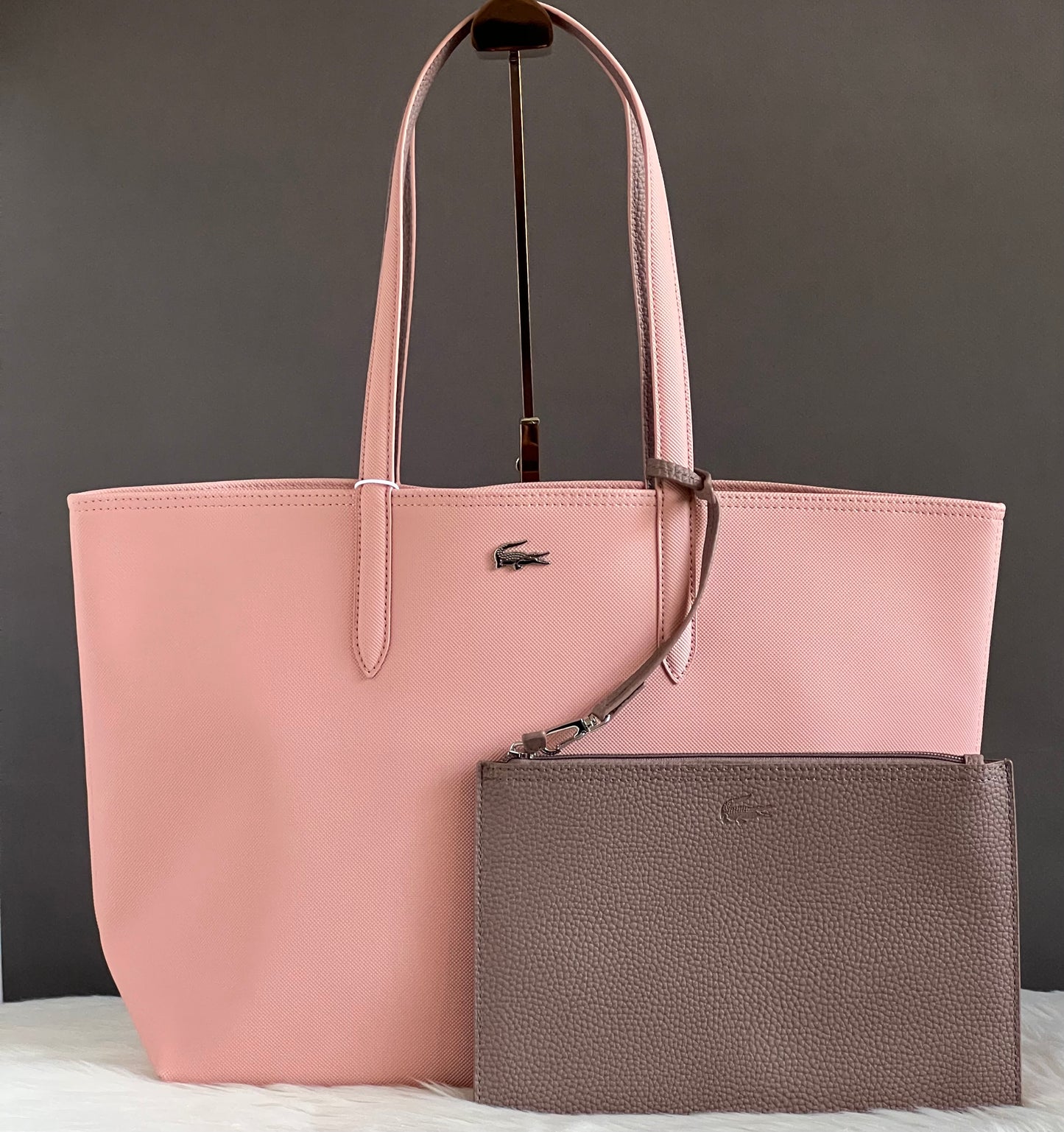 Lacoste Women’s Anna Reversible Tote with Pouch