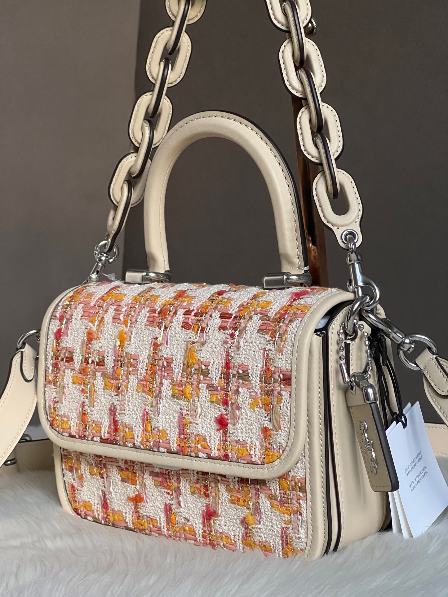 Coach Rogue Top Handle Bag in Tweed
