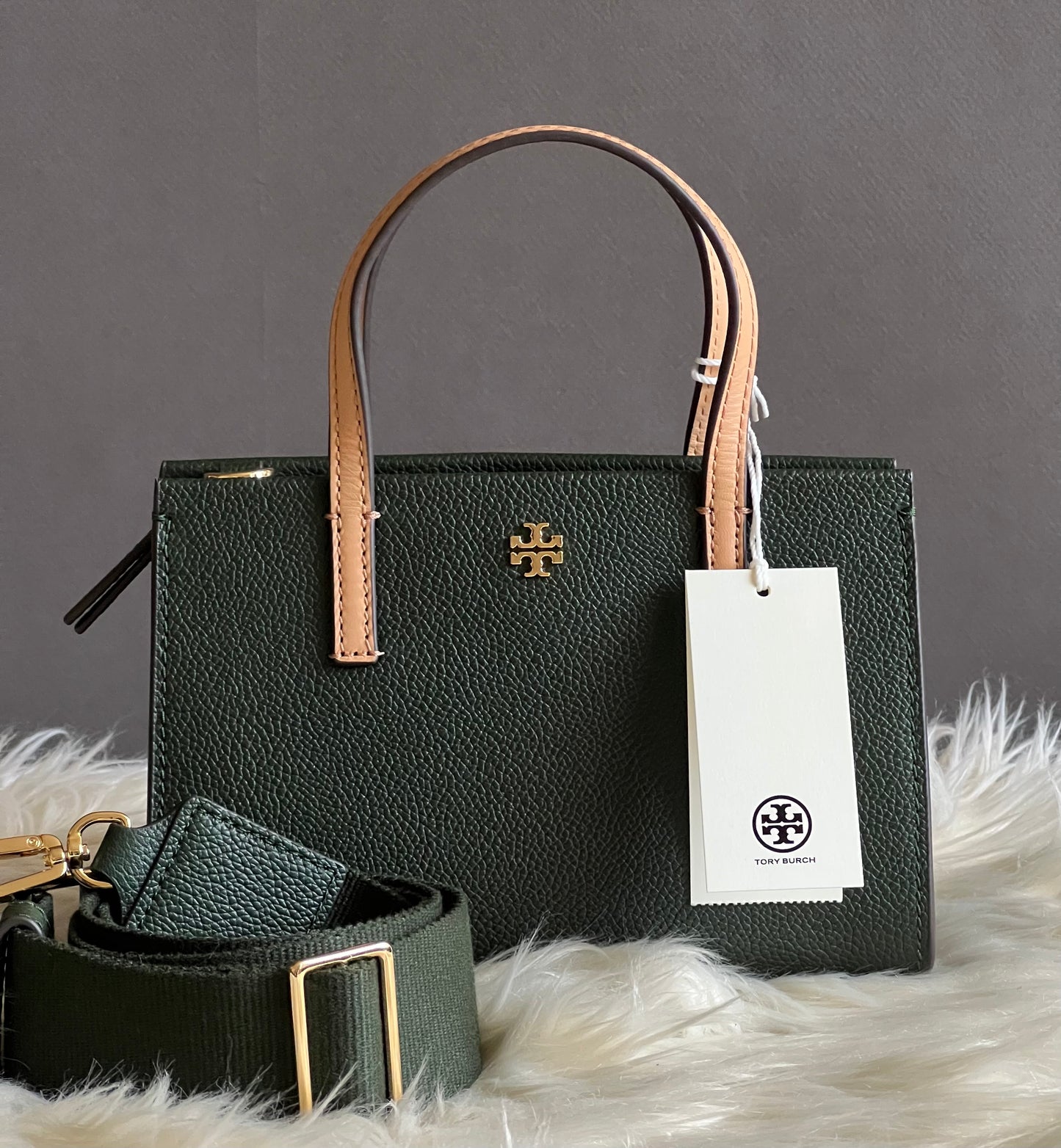 Tory Burch Blake Mixed Material Mini Tote