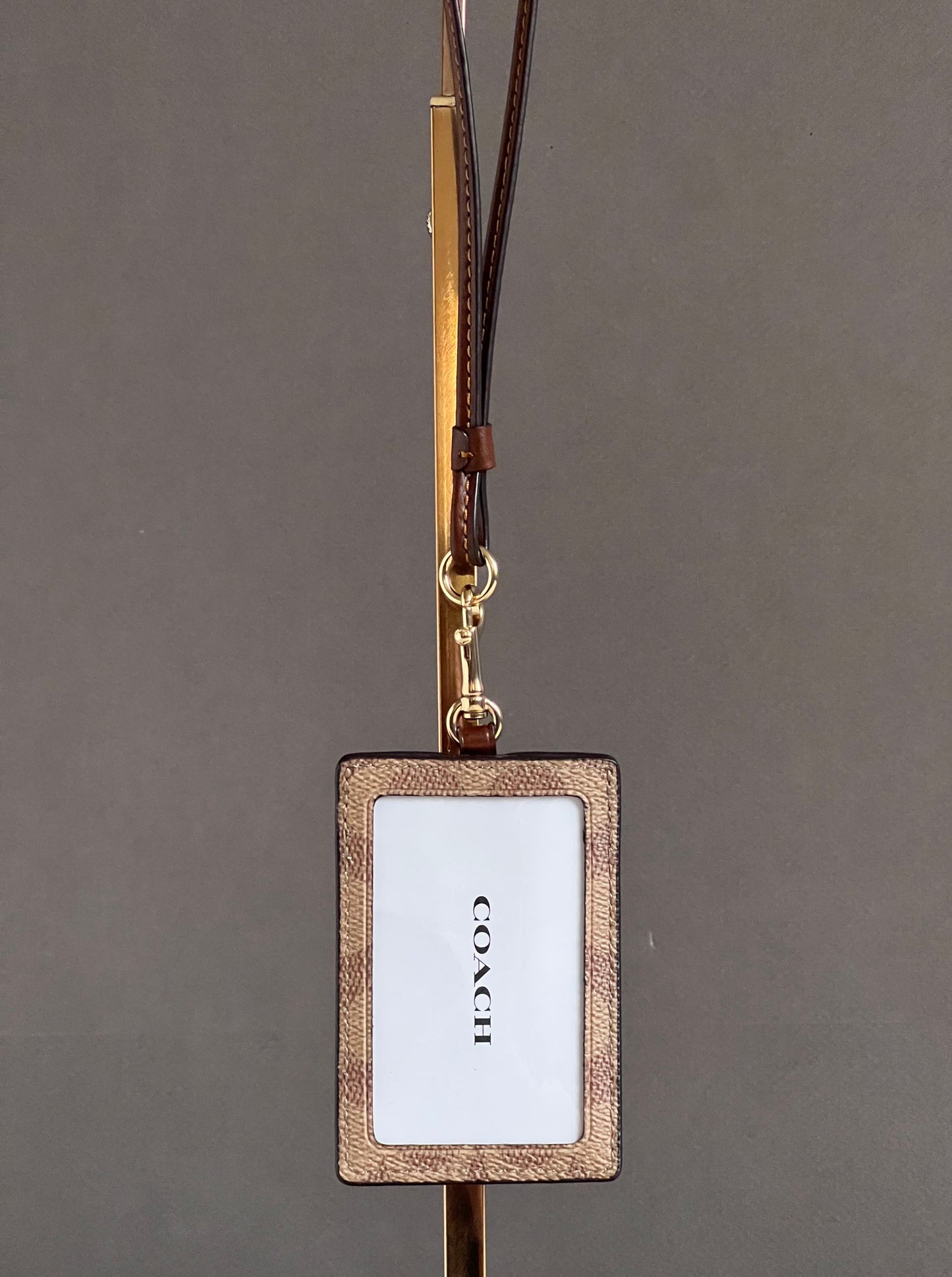 Coach ID Lanyard in Signature Canvas